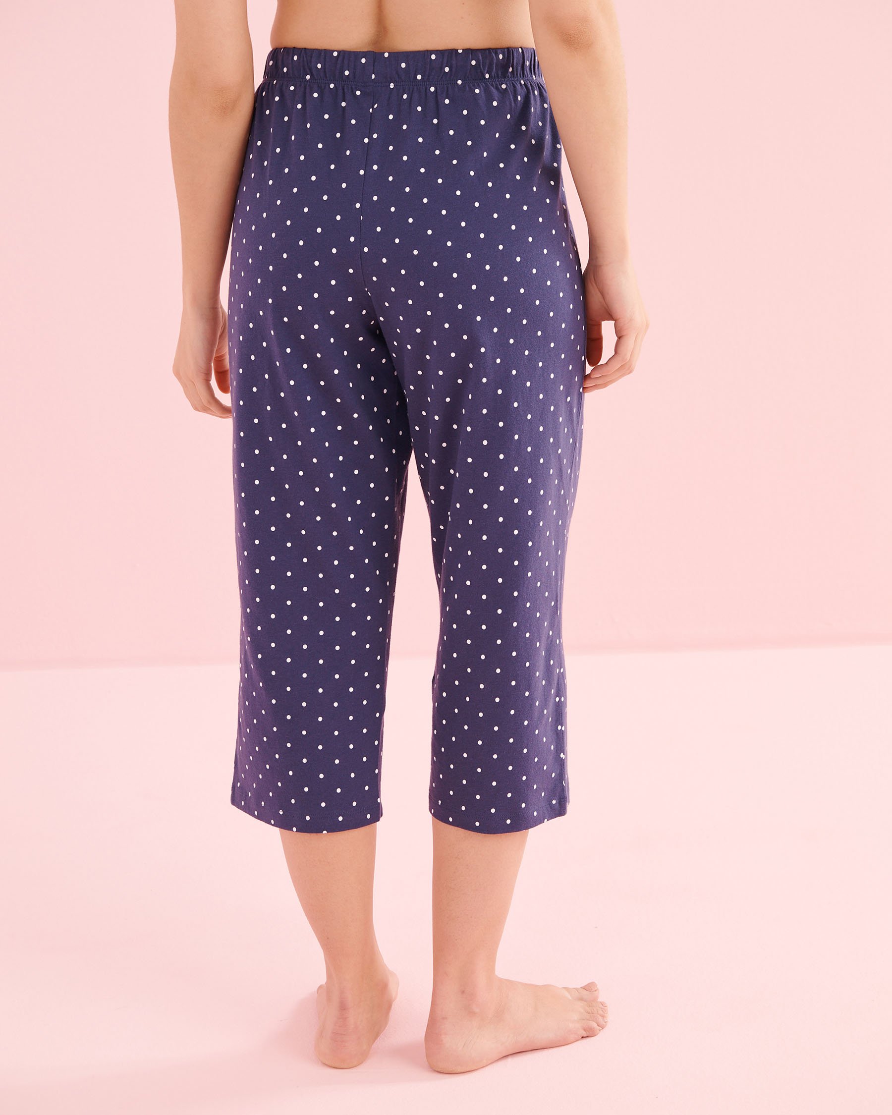 LA VIE EN ROSE Ensemble pyjama t-shirt et capri en coton imprimé tortue de mer Bleu marine 40400097 - View5