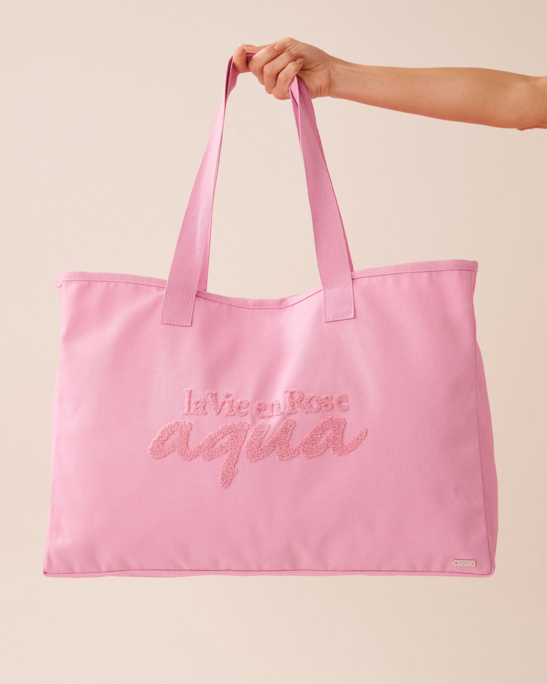 LA VIE EN ROSE AQUA Sac de plage la Vie en Rose Barbe à papa 80500121 - Voir2