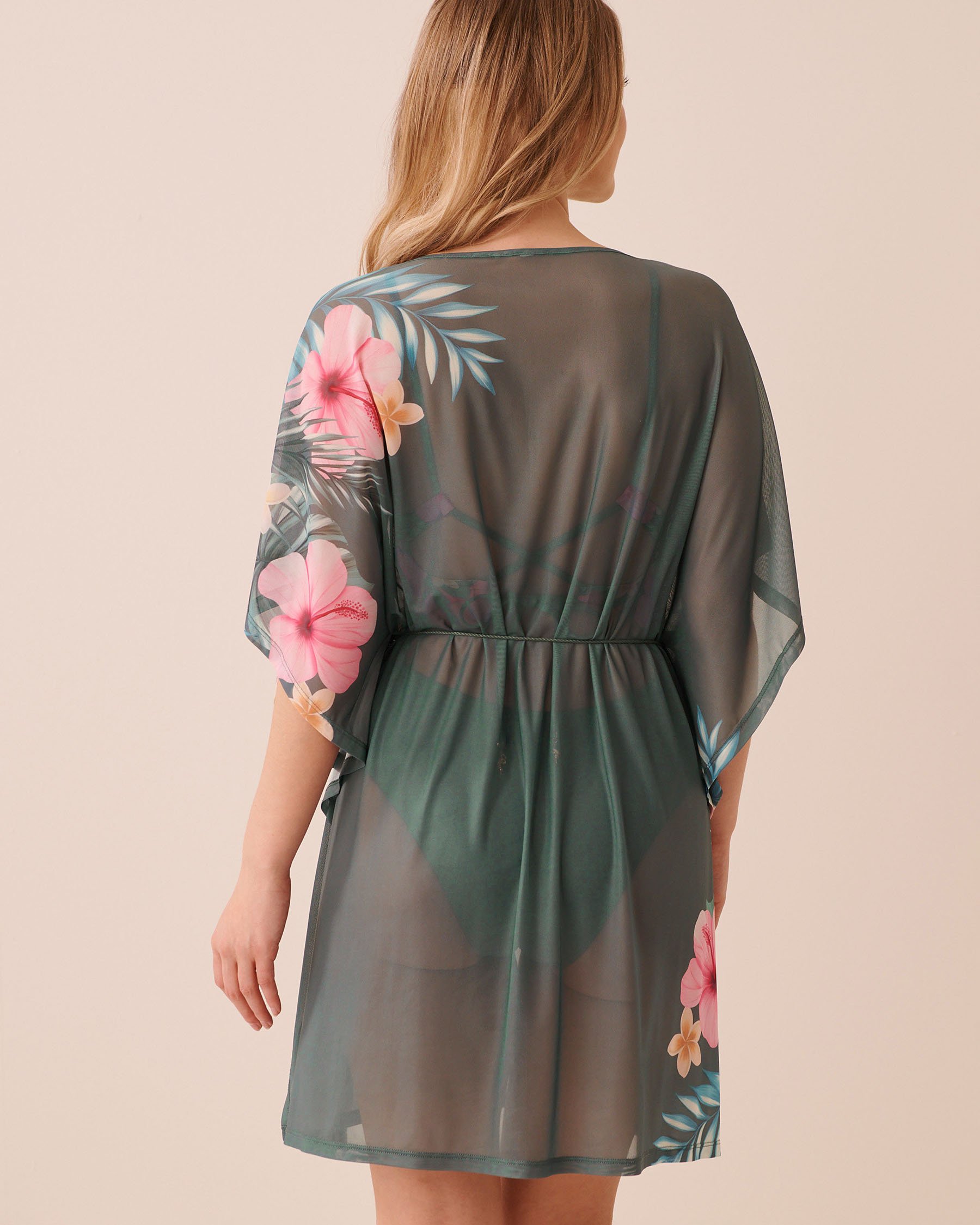 LA VIE EN ROSE AQUA Caftan en résille Escapade balnéaire 80400080 - Voir2