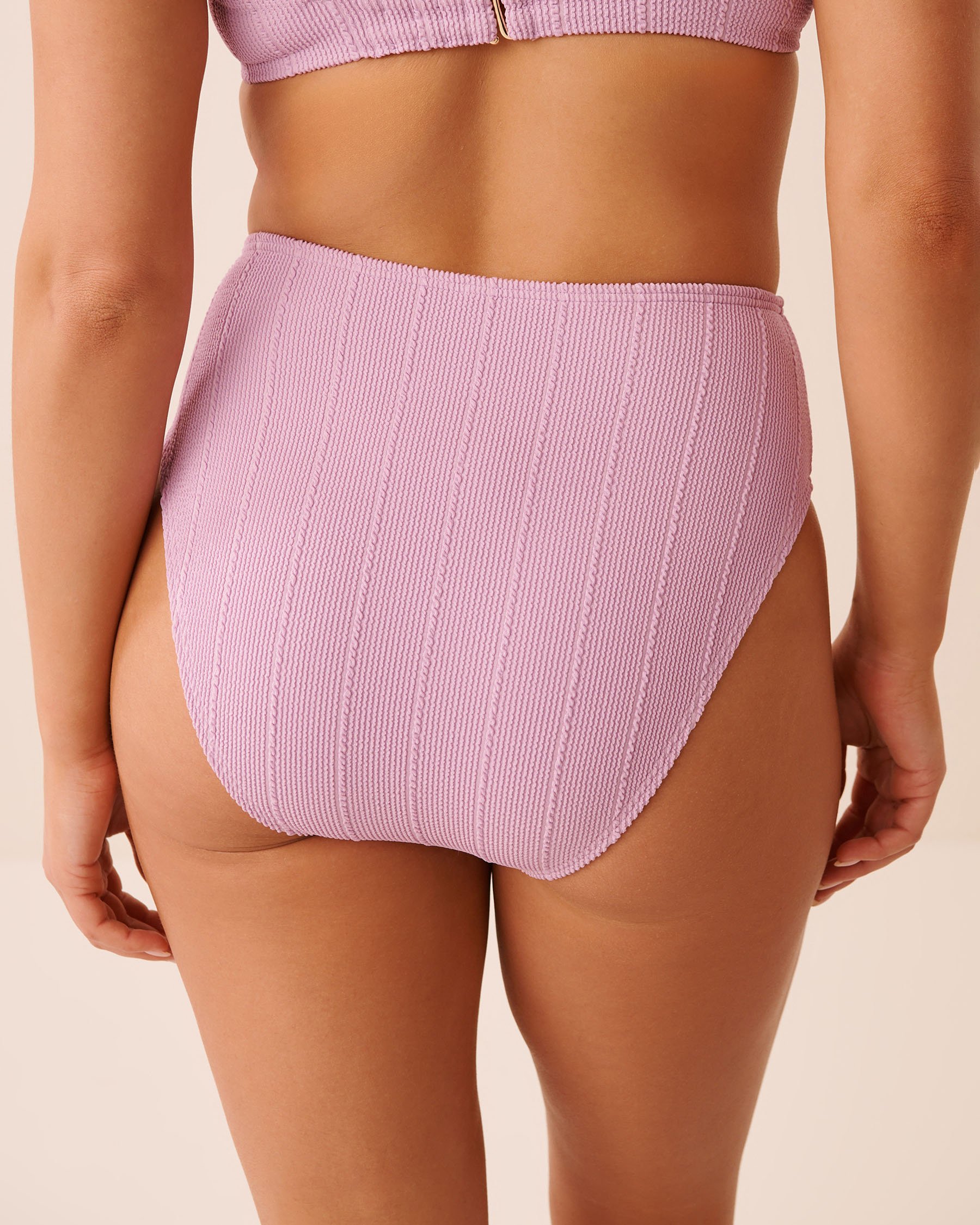 LA VIE EN ROSE AQUA Bas de bikini brésilien taille haute SWEET LILAC Lilas délicat 70300906 - View5