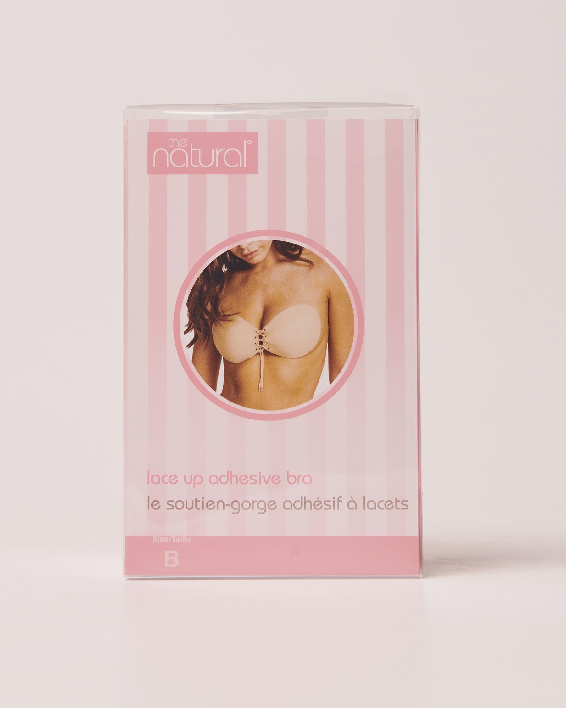 LA VIE EN ROSE Lace Up Adhesive Bra Black 2242N - View6