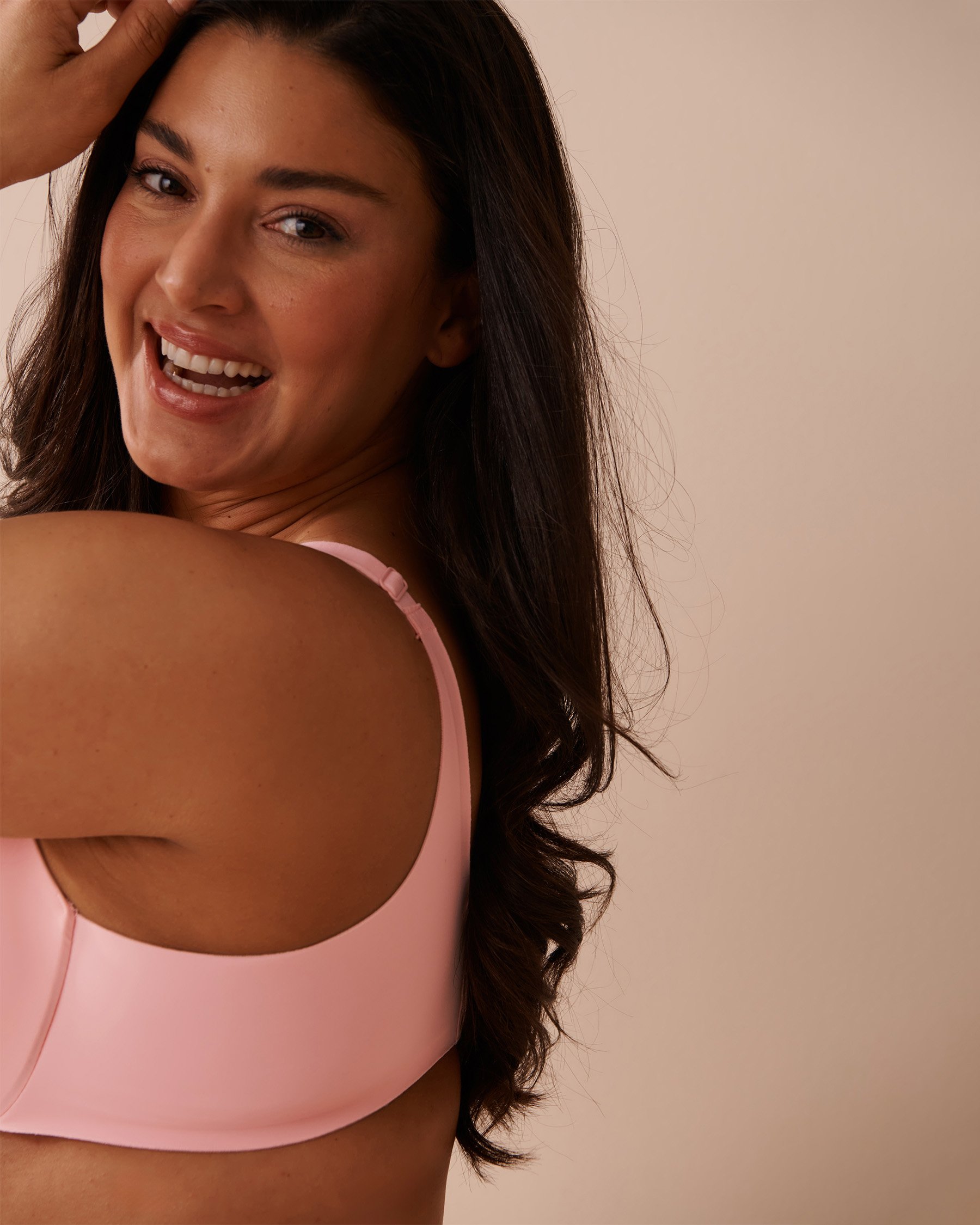 LA VIE EN ROSE Lightly Lined Sleek Back Bra Pink 169-113-1-00 - View4