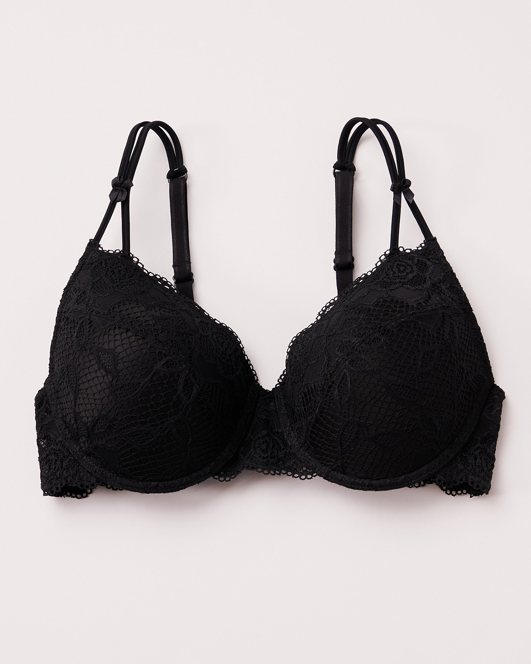 LA VIE EN ROSE Lightly Lined Mastectomy Bra Black 389-110-2-00 - View3