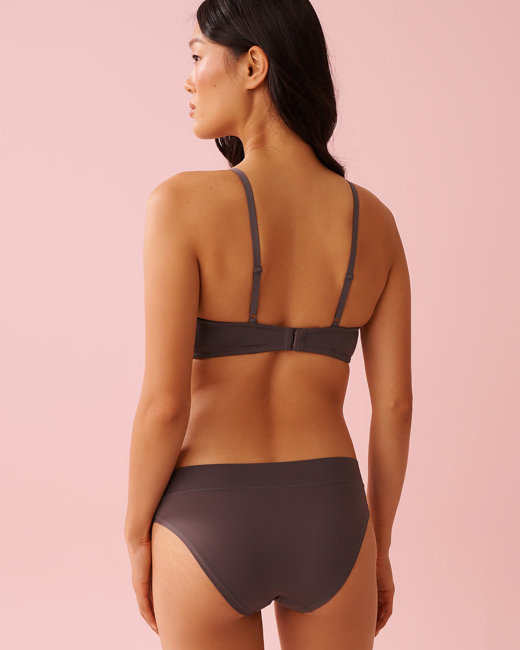 LA VIE EN ROSE Soutien-gorge doublure légère sans armatures minimaliste Gris foncé 10200341 - Voir2