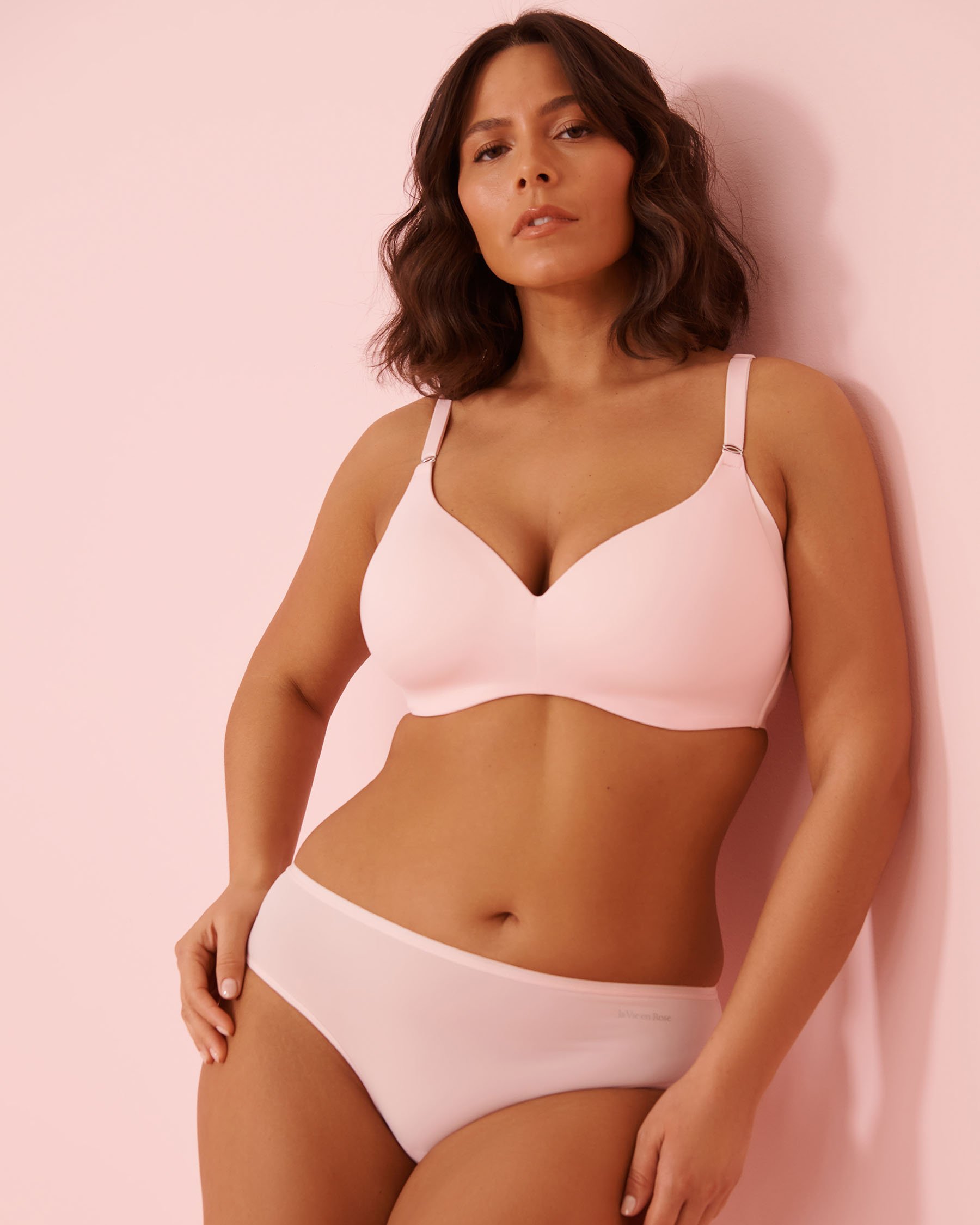 LA VIE EN ROSE Soutien-gorge doublure légère sans armatures dos lisse Rose 169-113-2-00 - View1