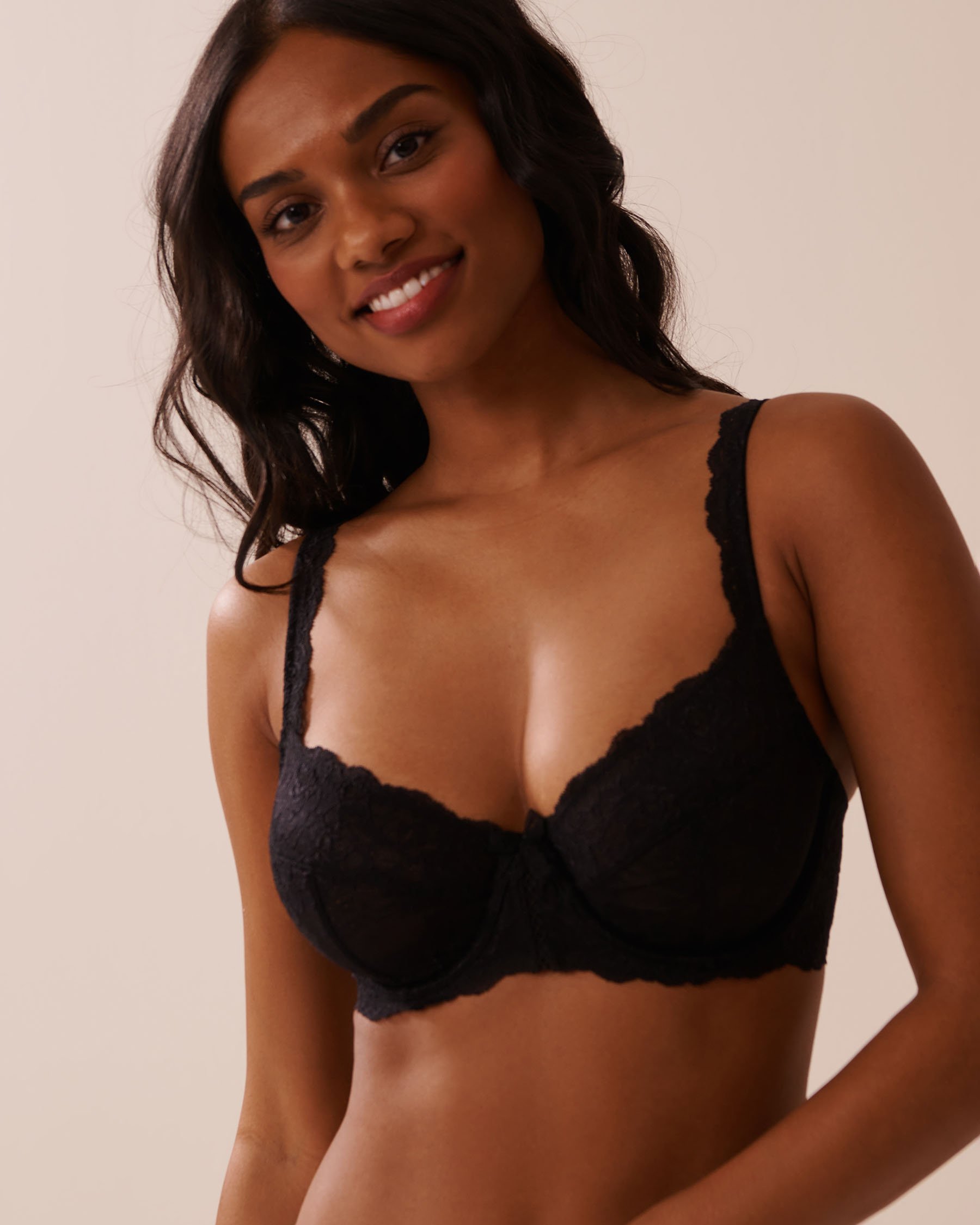 LA VIE EN ROSE Soutien-gorge sans doublure Noir 618-114-0-00 - View1