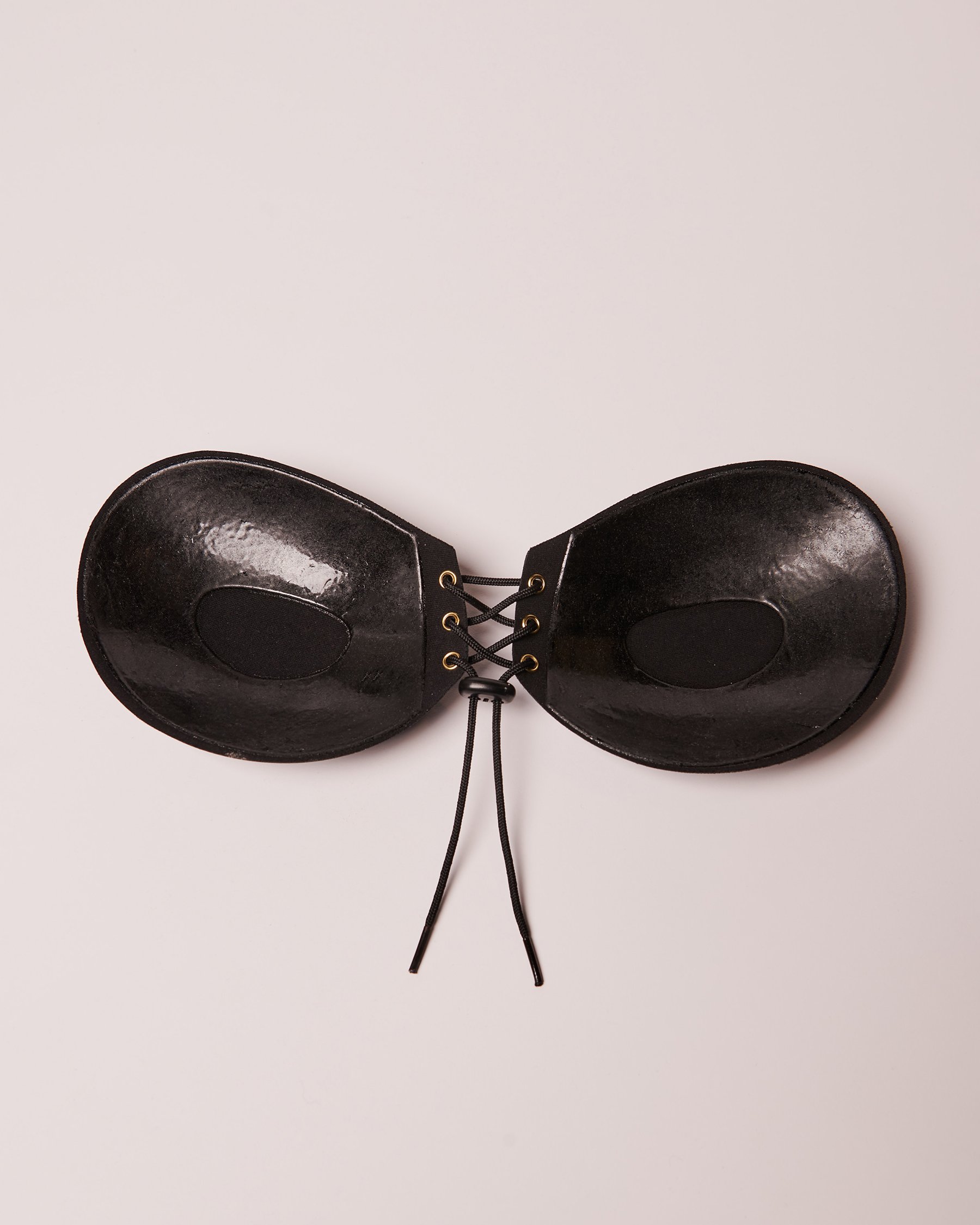 LA VIE EN ROSE Lace Up Adhesive Bra Black 2242N - View4