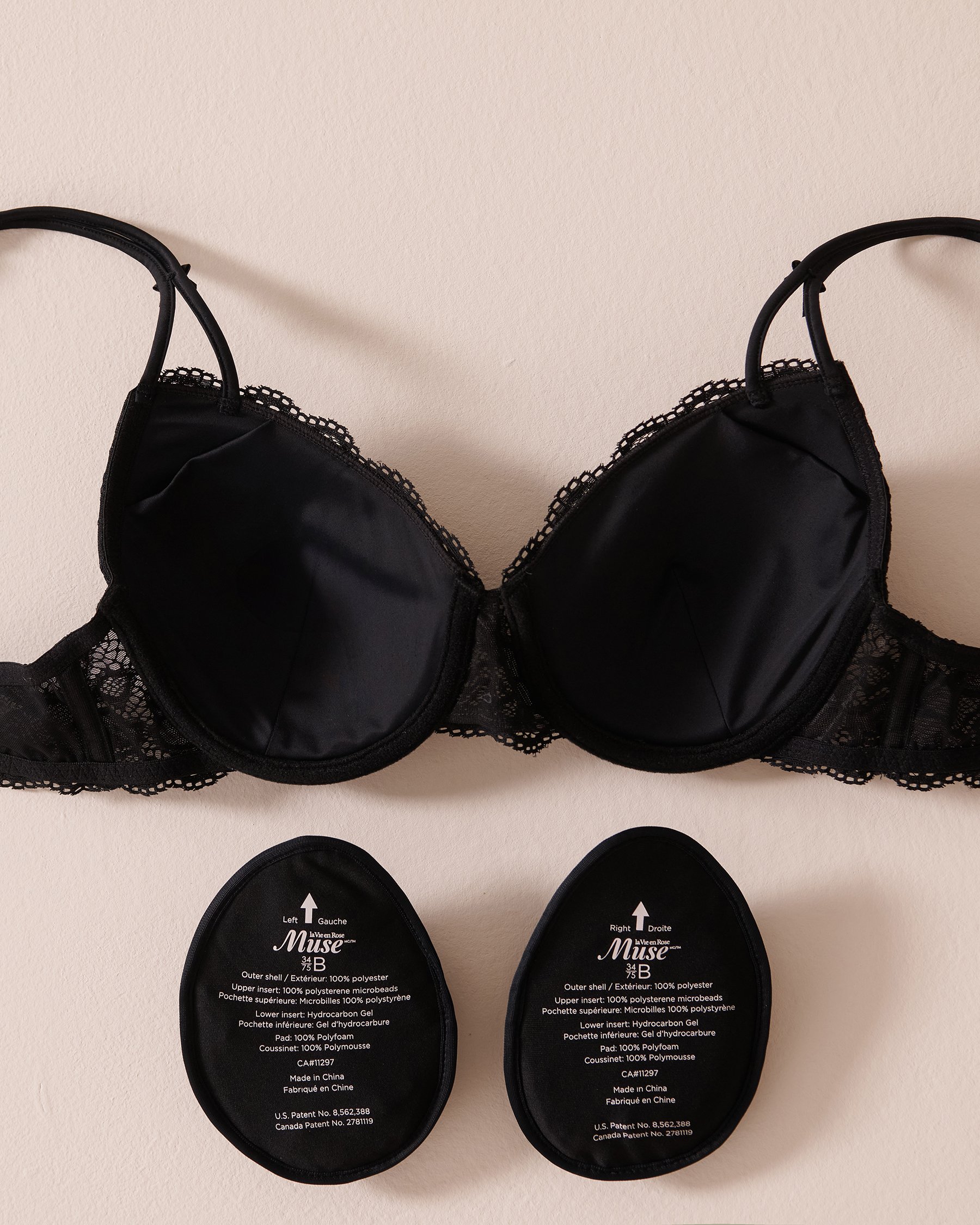 LA VIE EN ROSE Soutien-gorge mastectomie doublure légère Noir 389-110-2-00 - View2