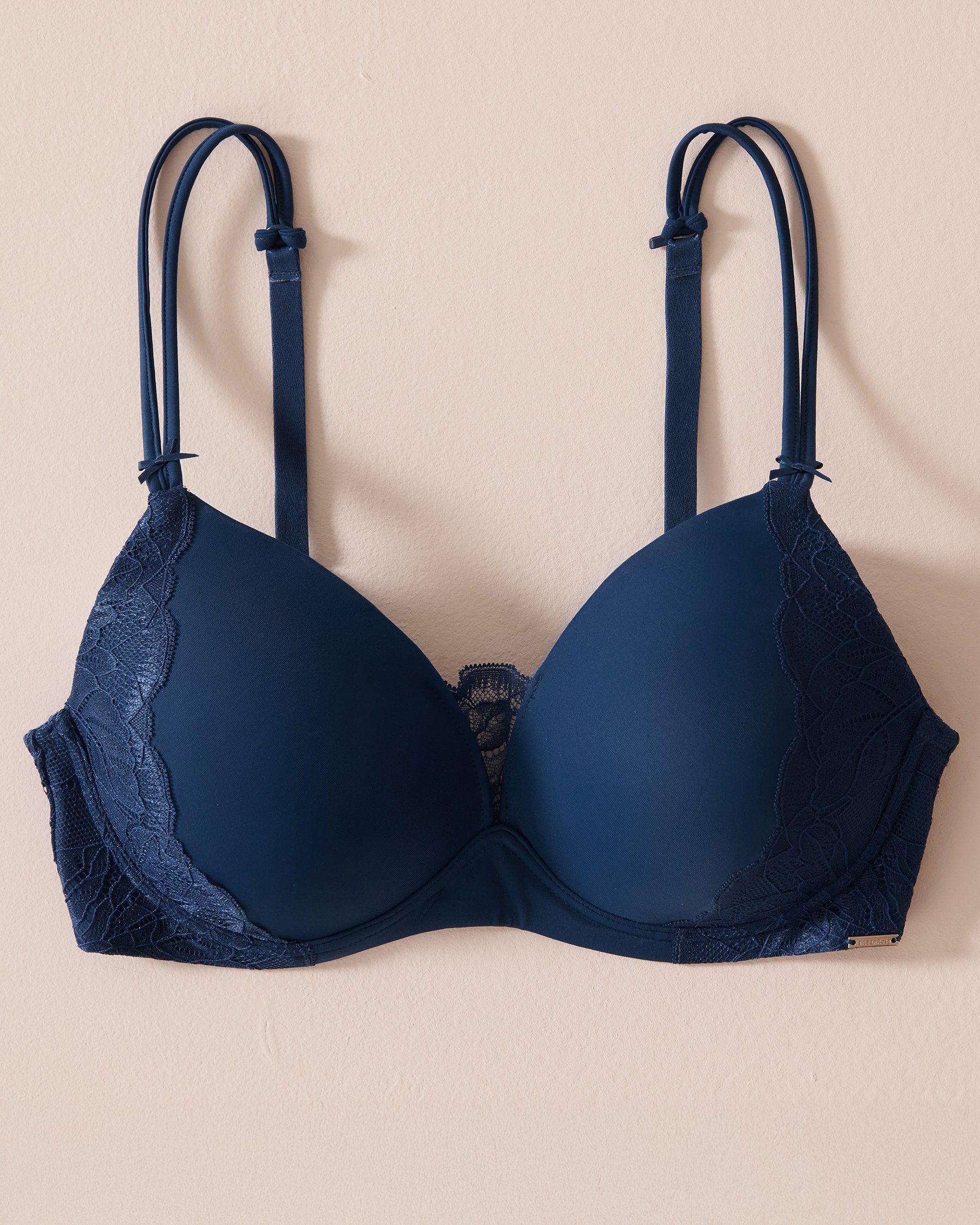 LA VIE EN ROSE Soutien-gorge mastectomie doublure légère sans armatures Bleu foncé 10200374 - View1