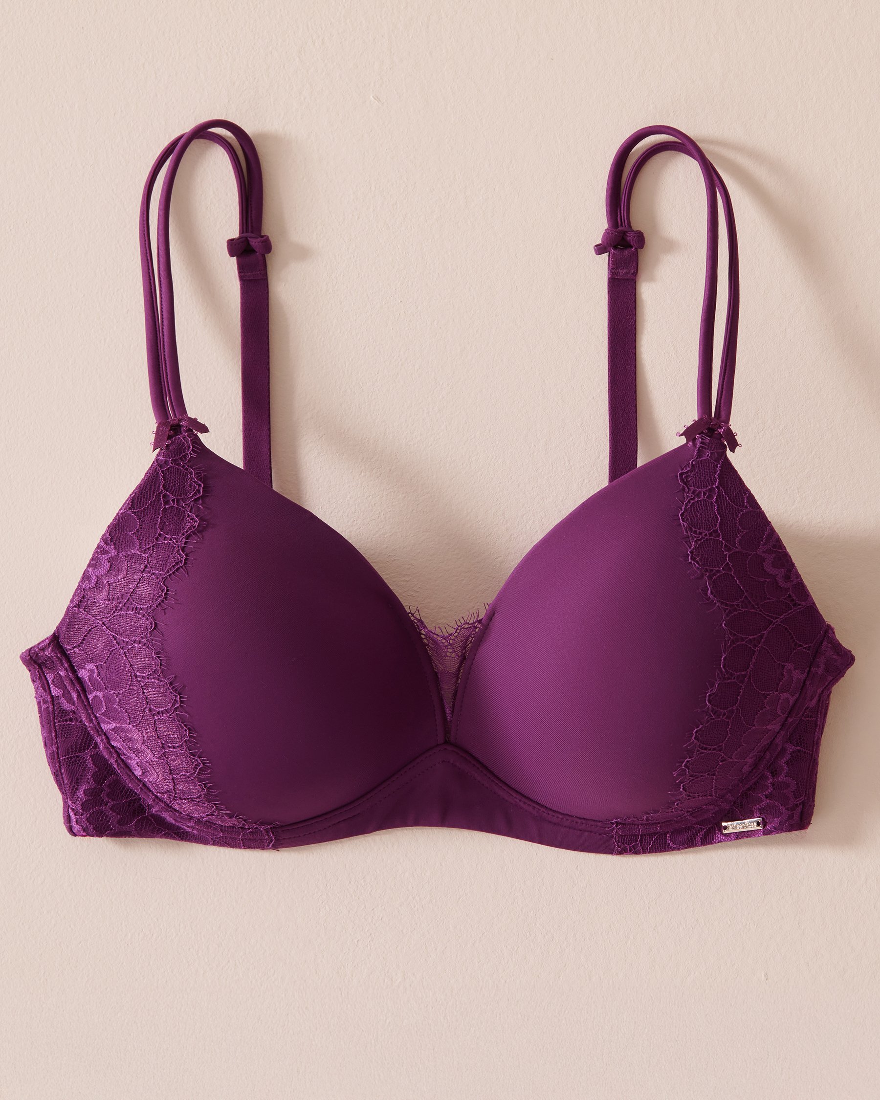 LA VIE EN ROSE Soutien-gorge mastectomie doublure légère sans armatures Violet vibrant 10200422 - View1