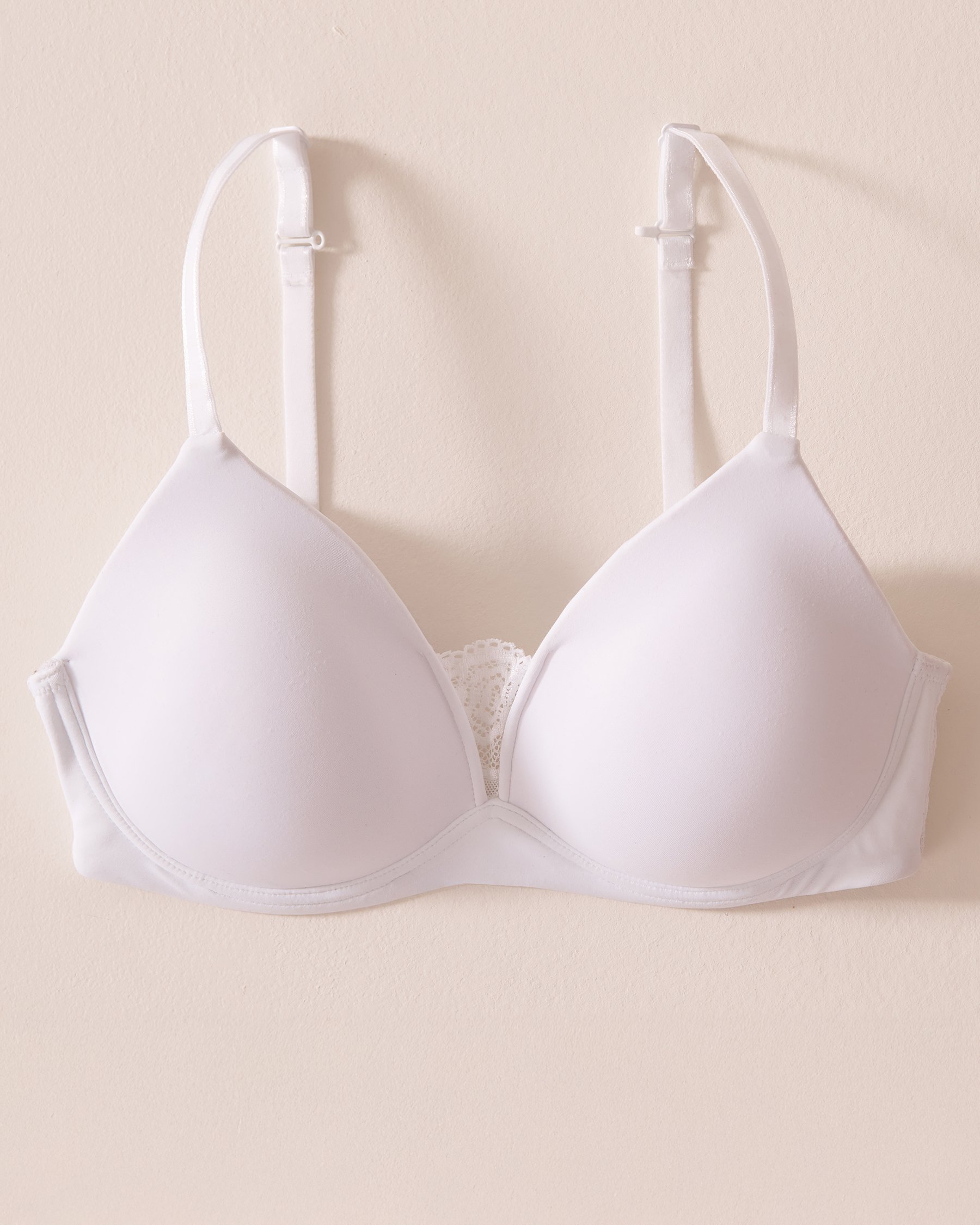 LA VIE EN ROSE Soutien-gorge mastectomie doublure légère sans armatures Blanc 389-110-4-00 - View1