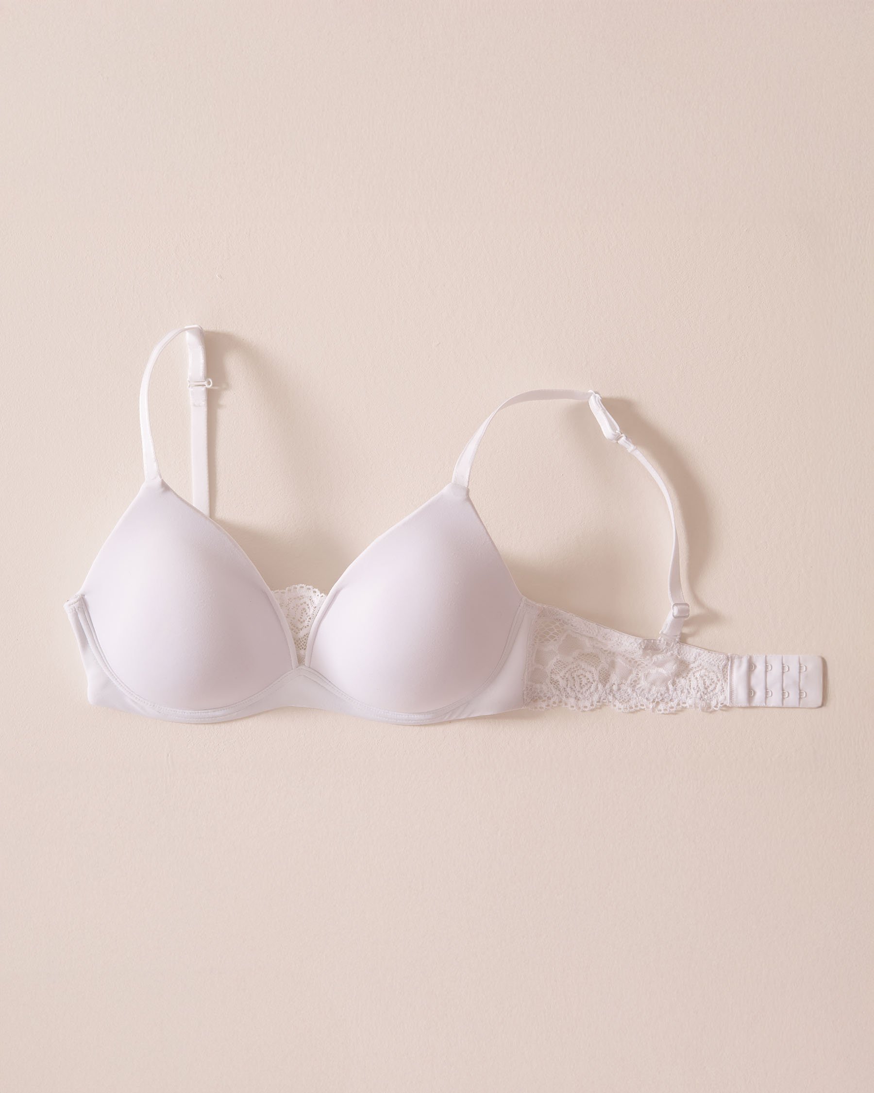 LA VIE EN ROSE Soutien-gorge mastectomie doublure légère sans armatures Blanc 389-110-4-00 - View5