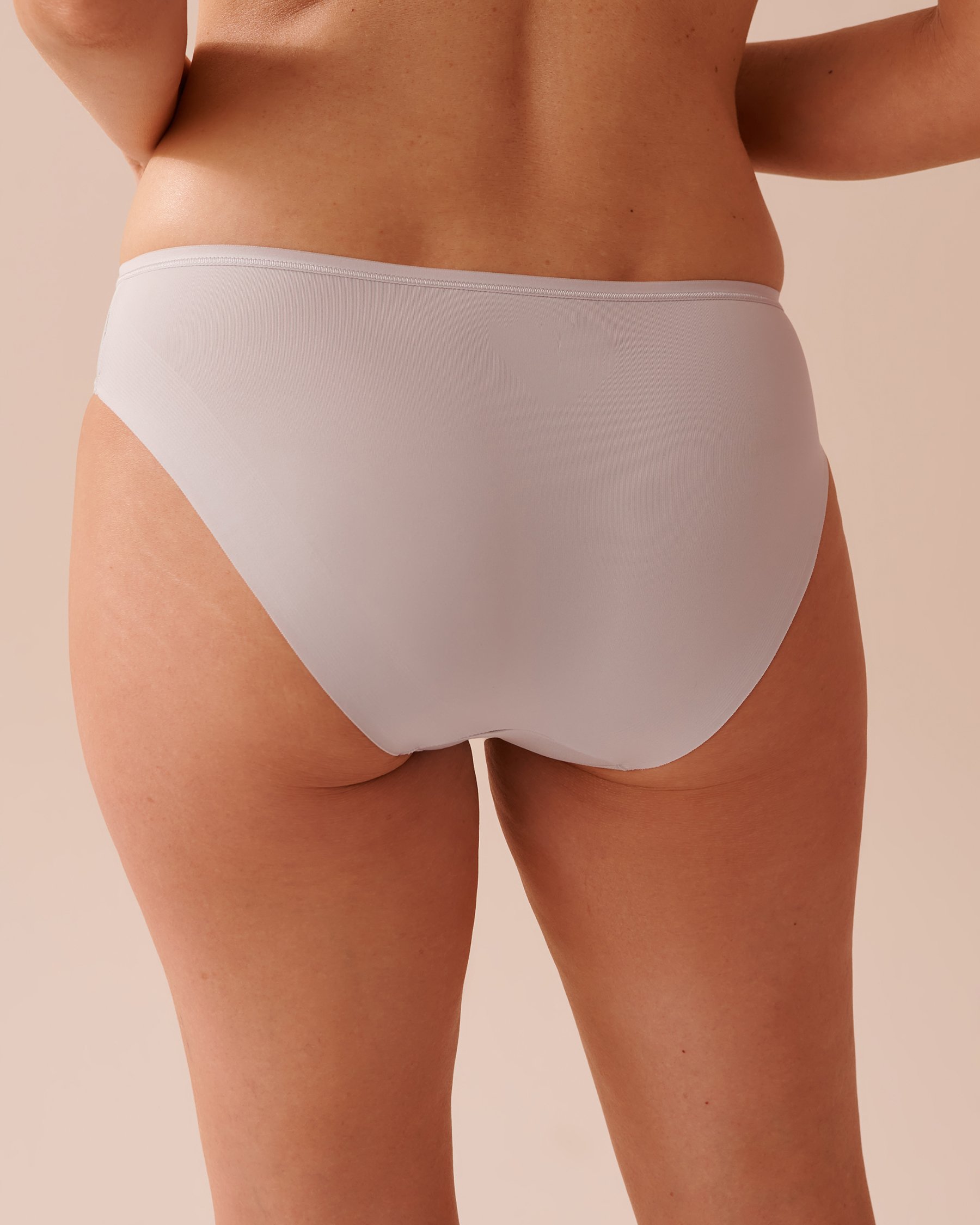 LA VIE EN ROSE Culotte bikini microfibre dos lisse Gris 169-122-0-00 - View2