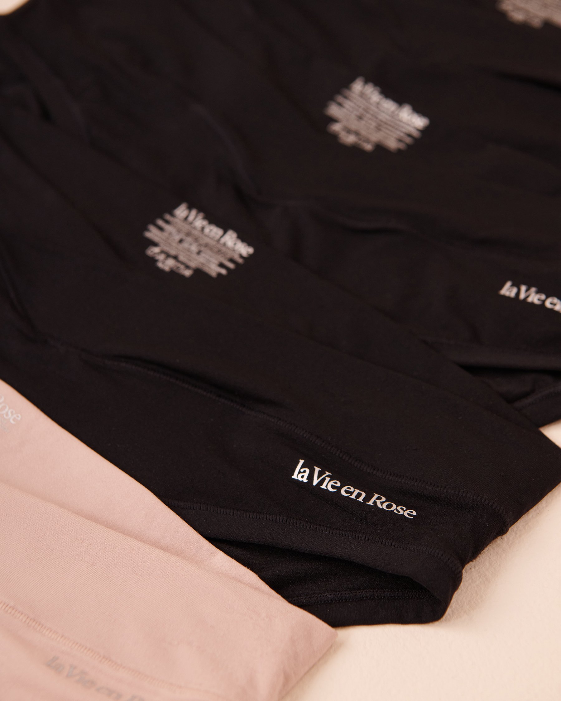 LA VIE EN ROSE 5-Pack Perfect Fit Bikini Panty Black/Shadow Grey 20200475 5PK - View3