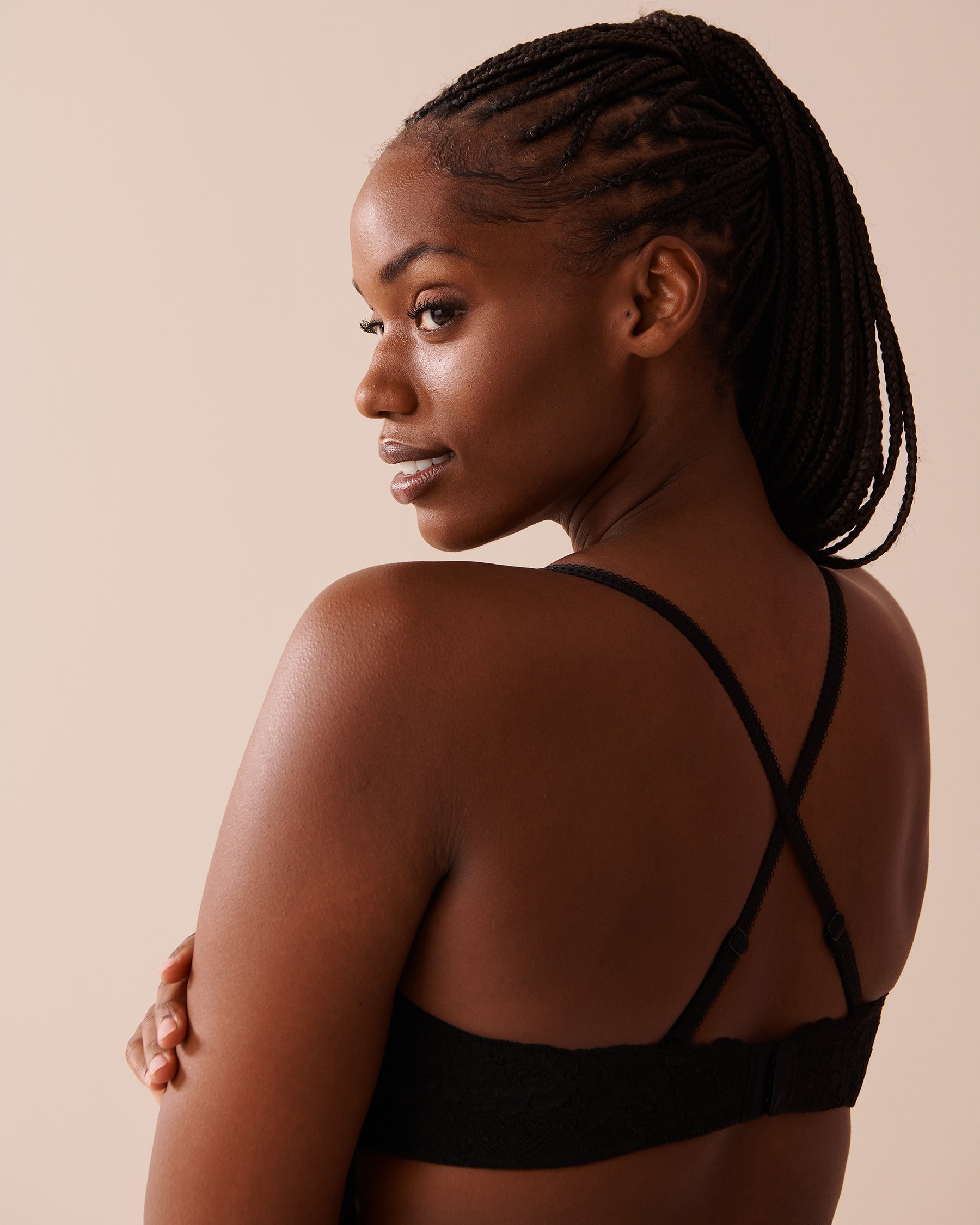 LA VIE EN ROSE Lightly Lined Memory Foam Strapless Bra Black 618-112-1-00 - View3