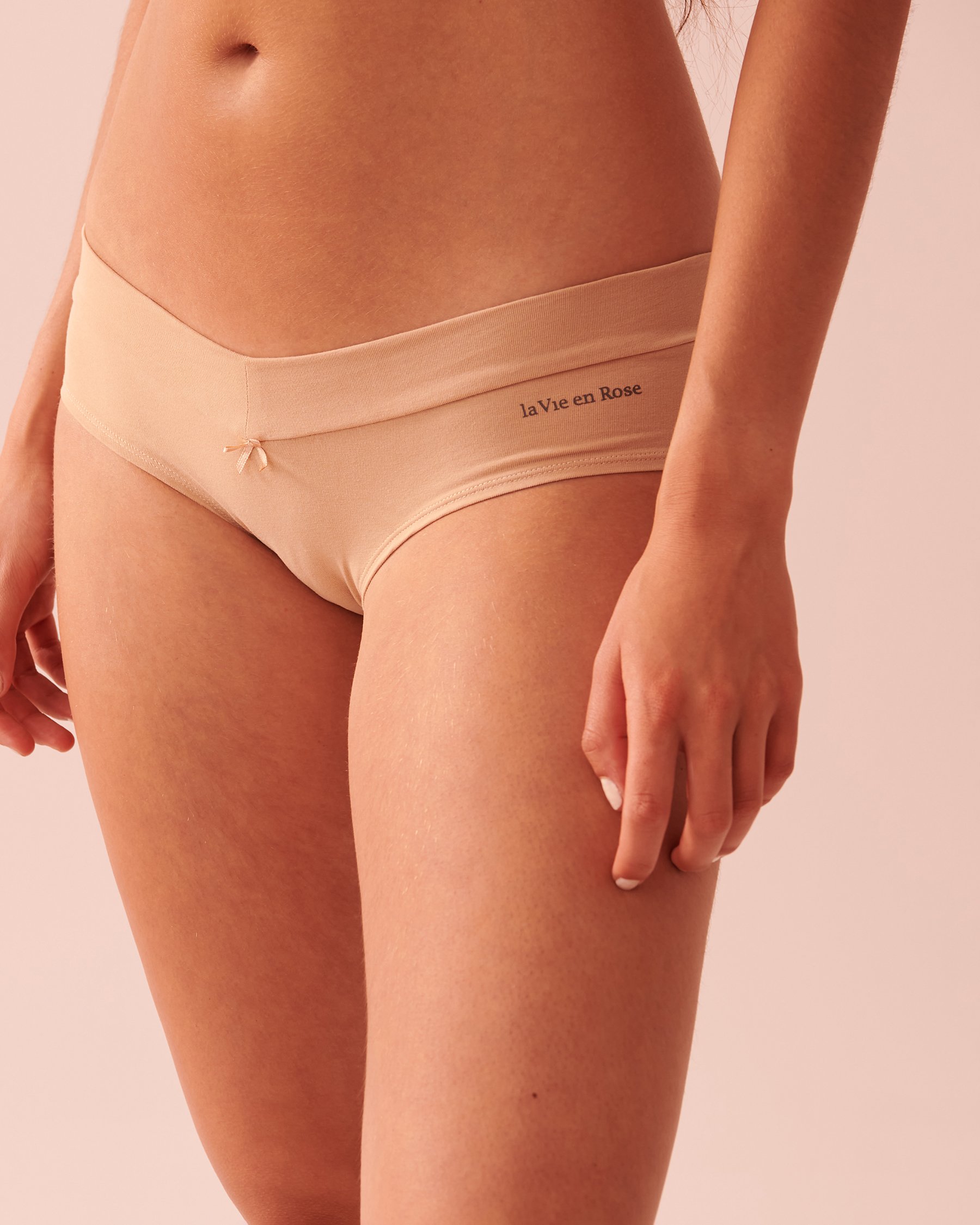 LA VIE EN ROSE Cotton Hiphugger Panty Latte 564-213-0-00 - View1