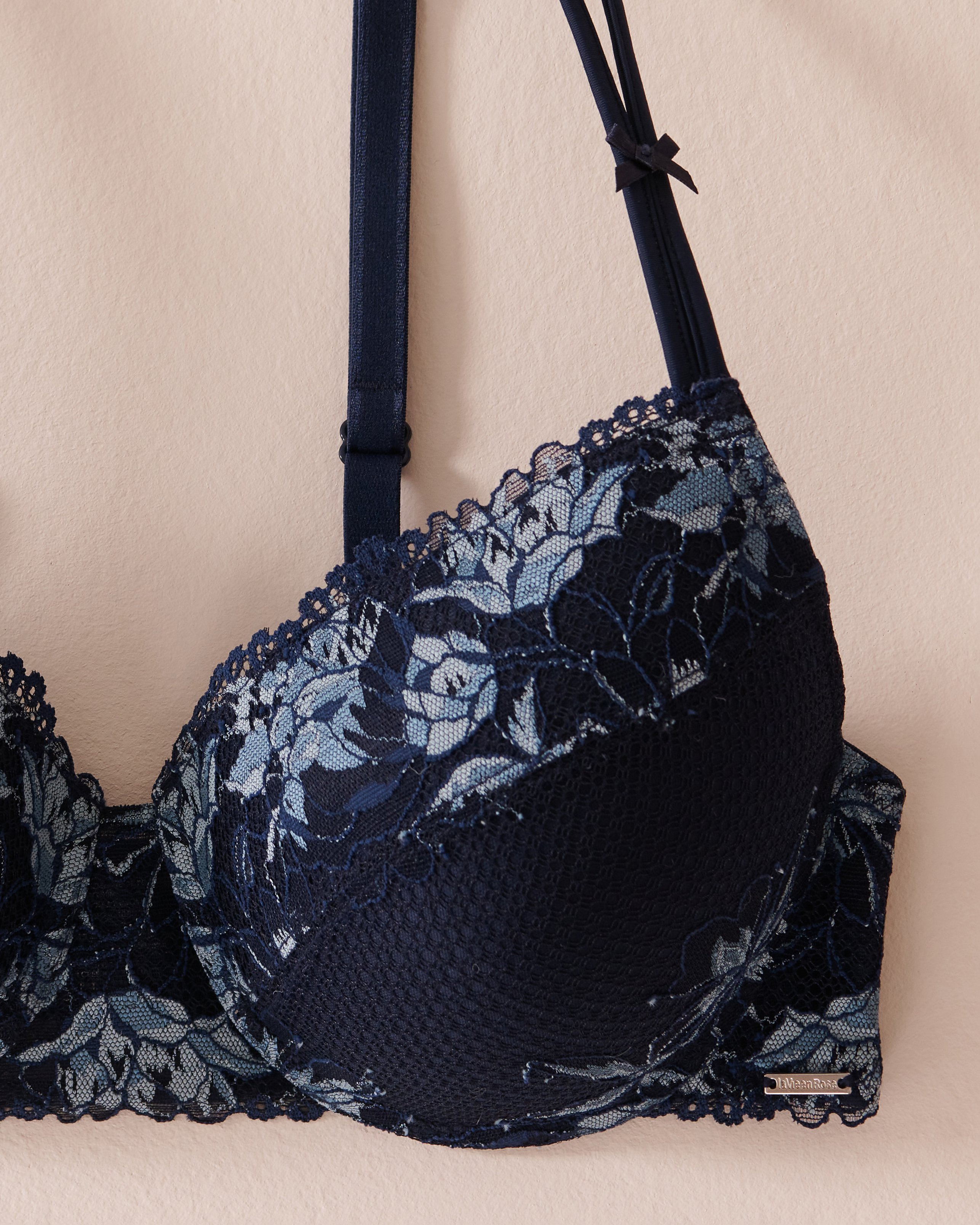 LA VIE EN ROSE Soutien-gorge mastectomie doublure légère Bleu marine 10200481 - View6