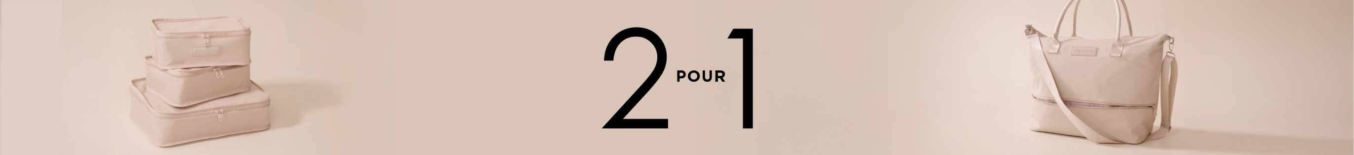 2 pour 1 sur les accessoires de voyage