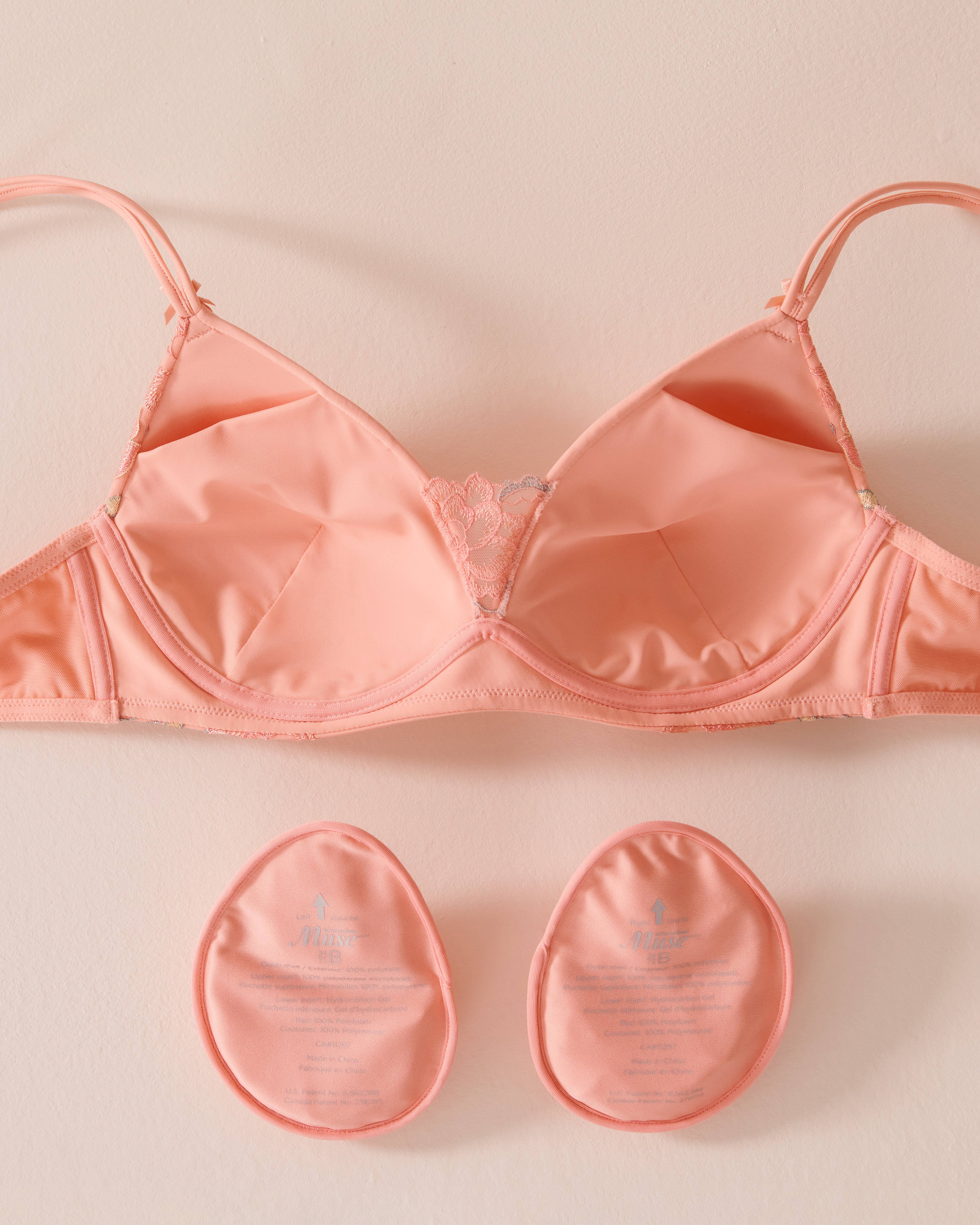 LA VIE EN ROSE Soutien-gorge mastectomie doublure légère sans armatures Rose pêche 10200482 - Voir2