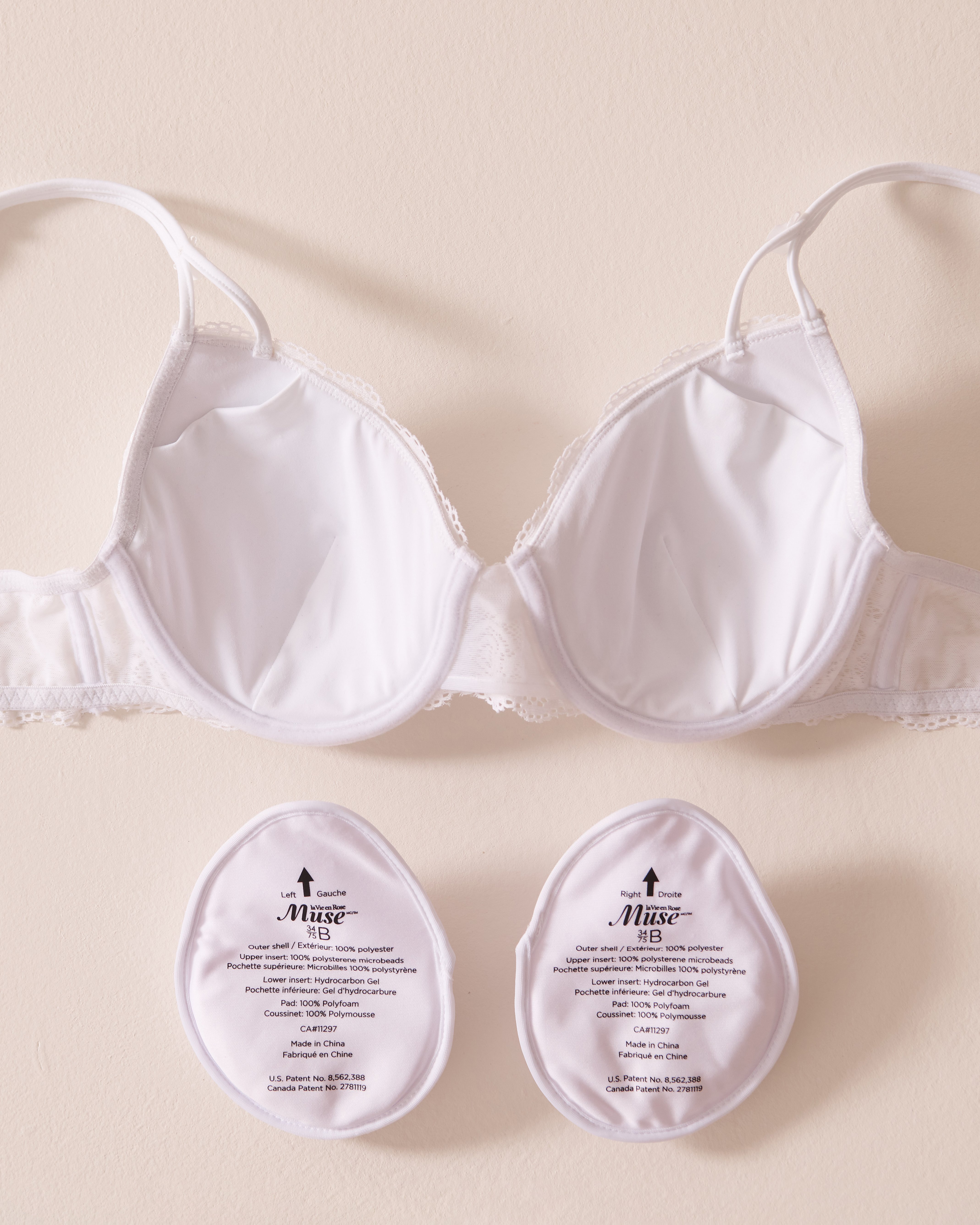 LA VIE EN ROSE Soutien-gorge mastectomie doublure légère Blanc 389-110-2-00 - View2