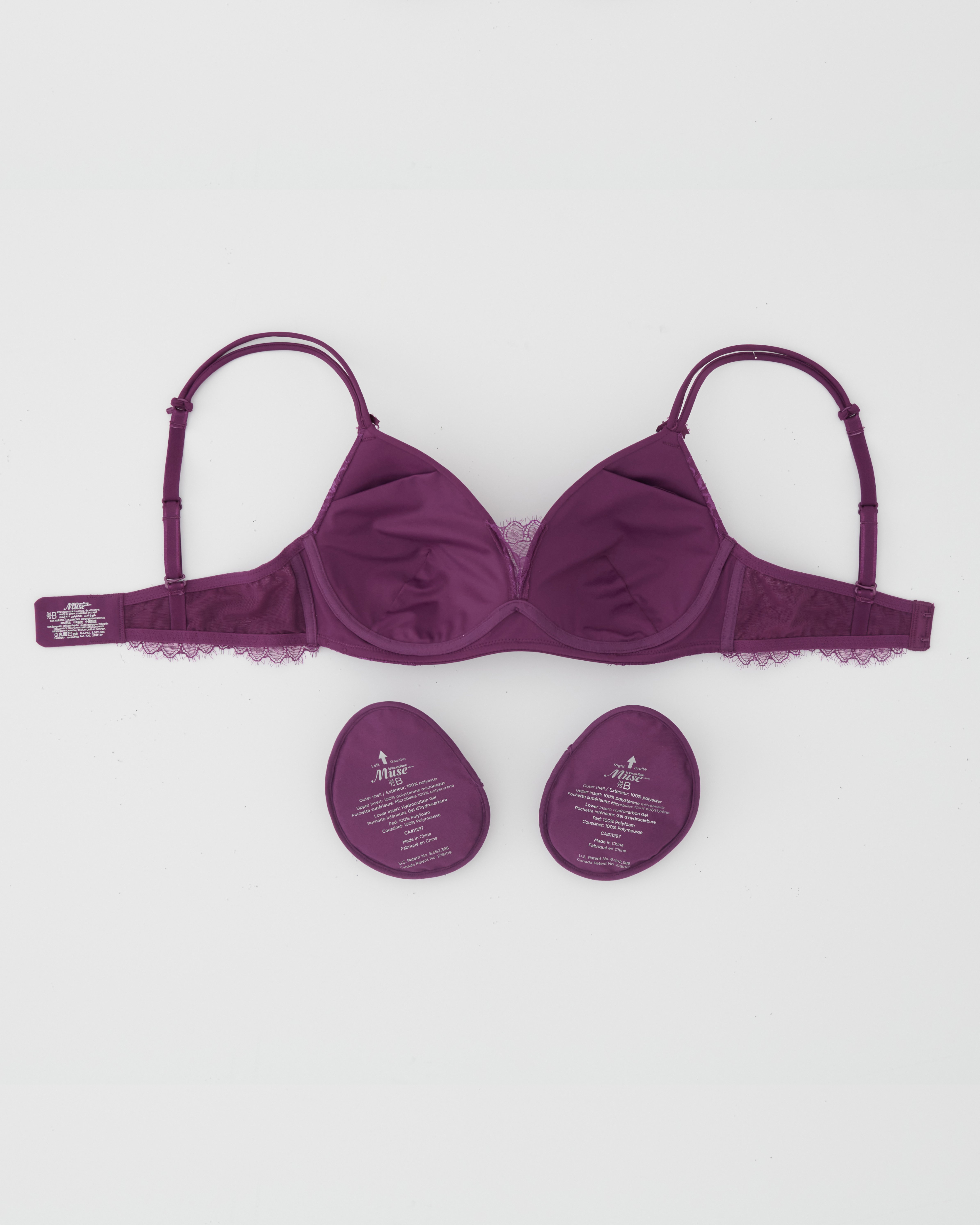 LA VIE EN ROSE Soutien-gorge mastectomie doublure légère sans armatures Violet vibrant 10200422 - View2