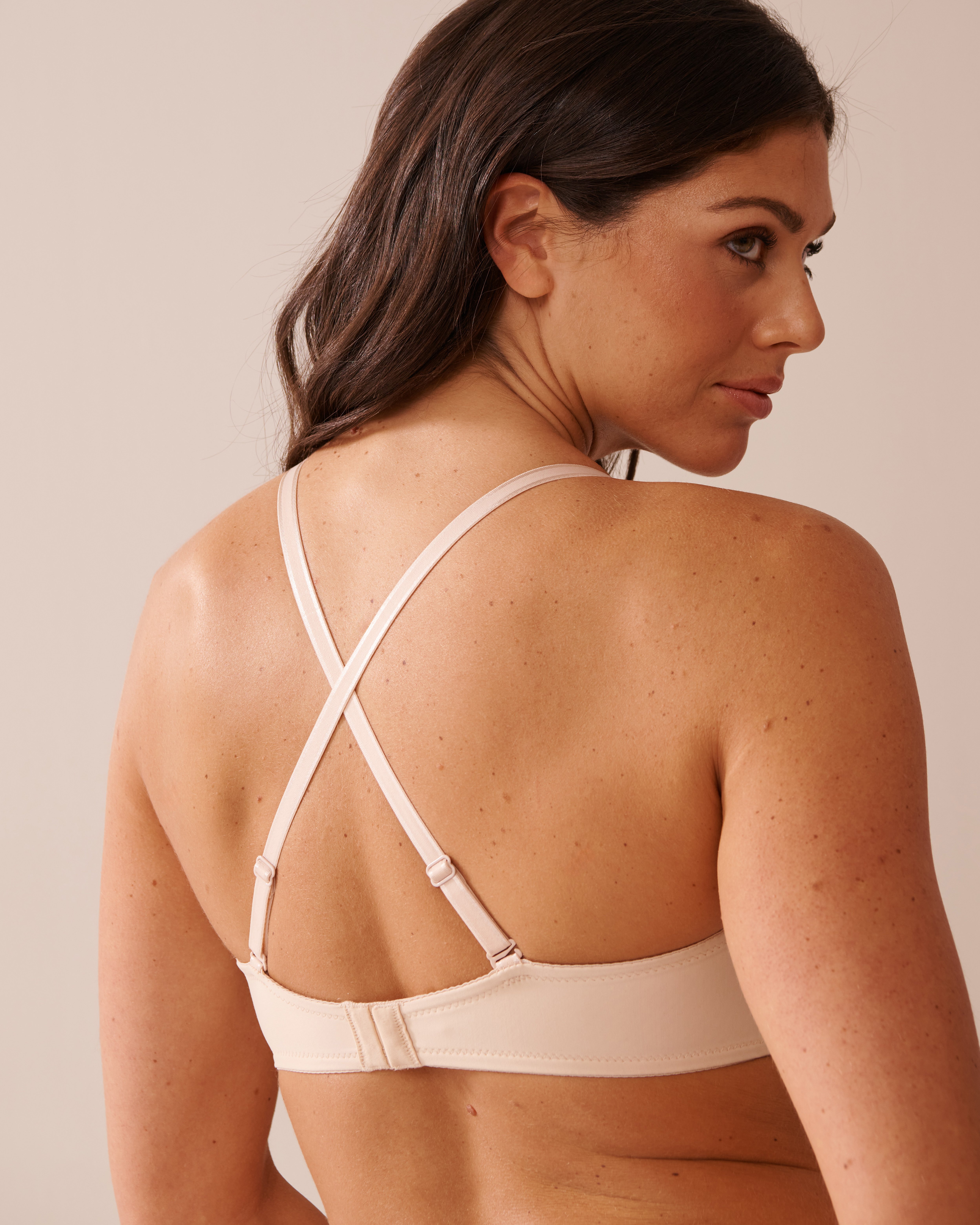 LA VIE EN ROSE Soutien-gorge push-up sans bretelles convertible demi-buste Champagne 2040159 - View5