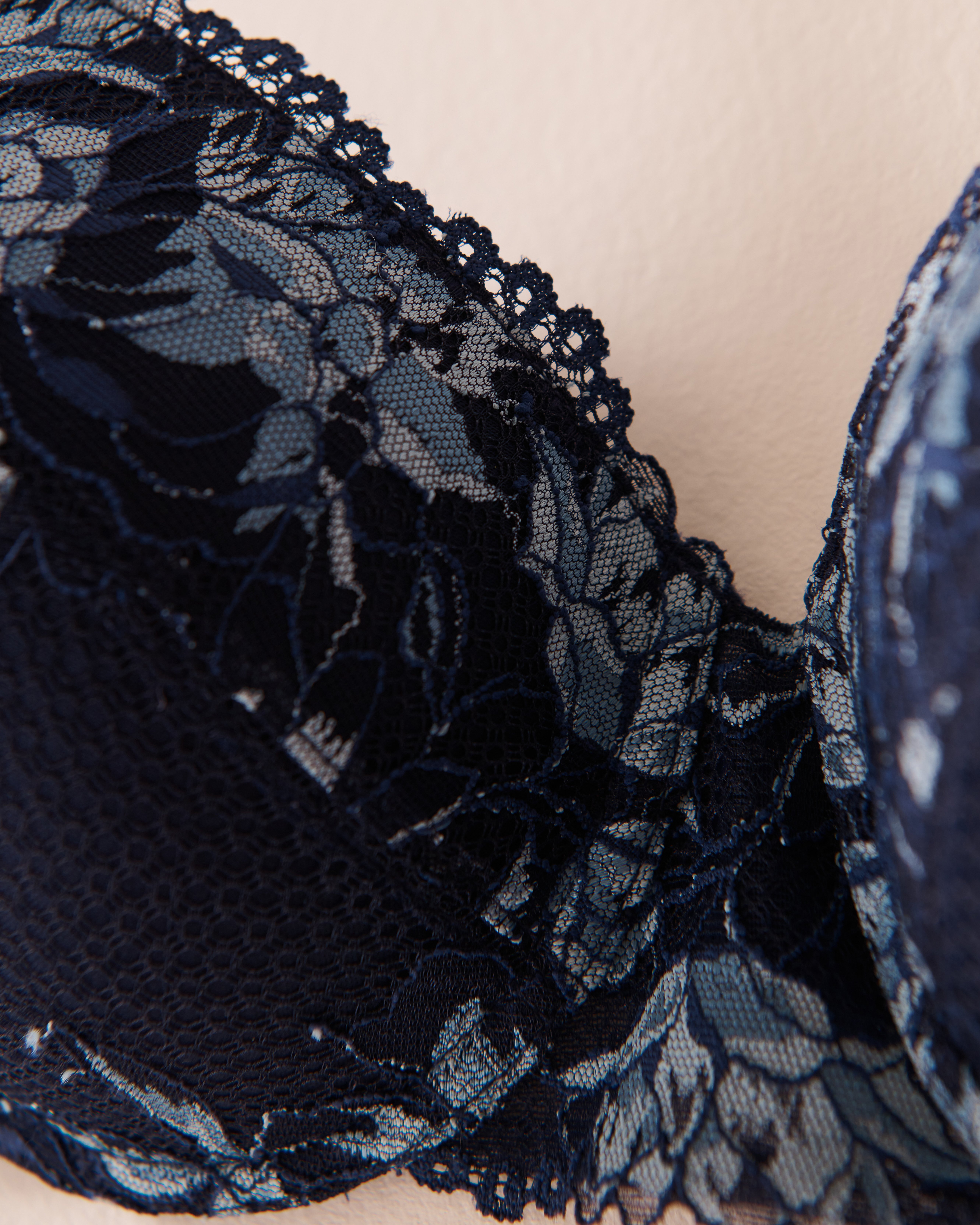 LA VIE EN ROSE Soutien-gorge mastectomie doublure légère Bleu marine 10200481 - View5