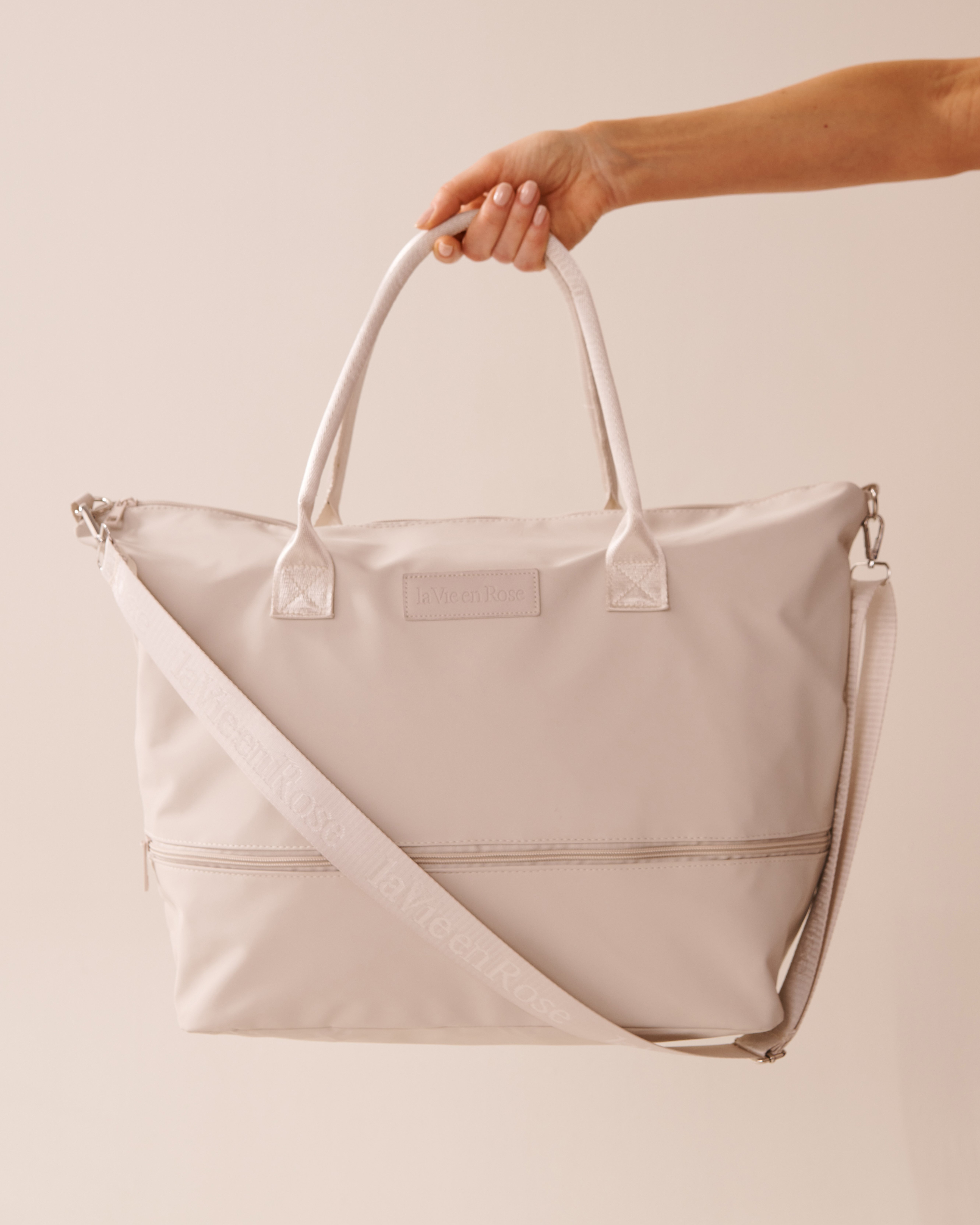 LA VIE EN ROSE Sac de voyage Beige clair 40700395 - Voir2