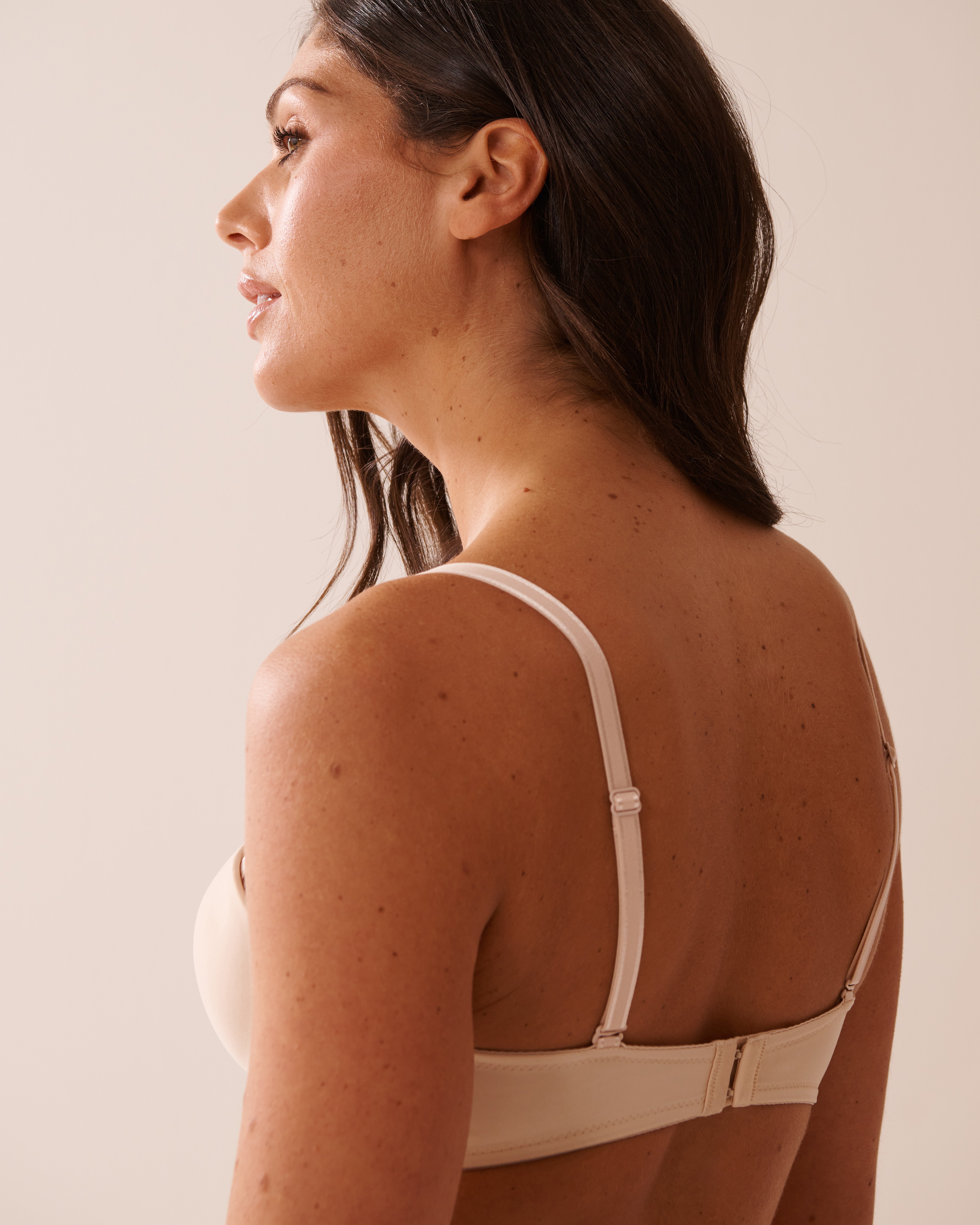 LA VIE EN ROSE Soutien-gorge push-up sans bretelles convertible demi-buste Champagne 2040159 - View4