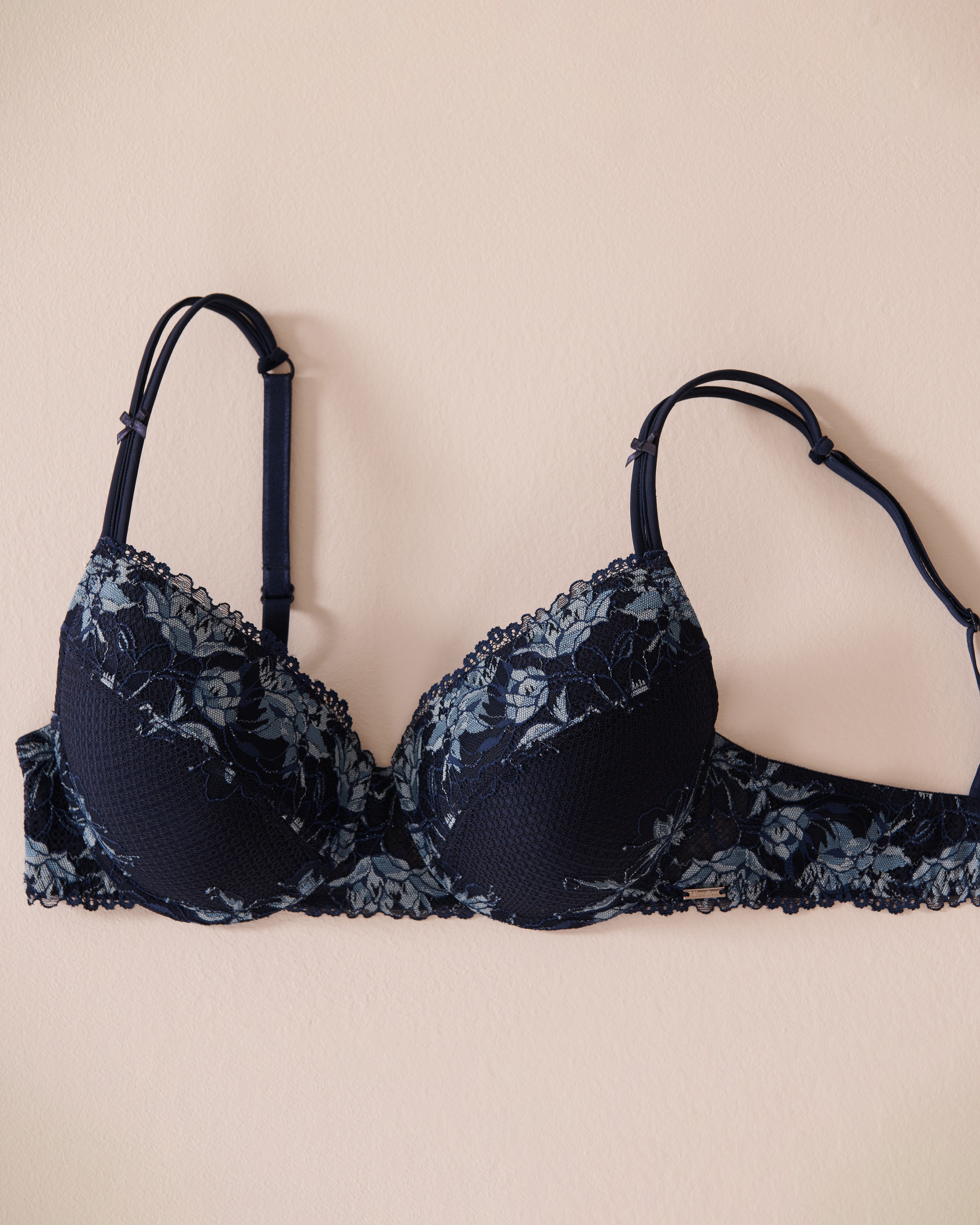 LA VIE EN ROSE Soutien-gorge mastectomie doublure légère Bleu marine 10200481 - View3
