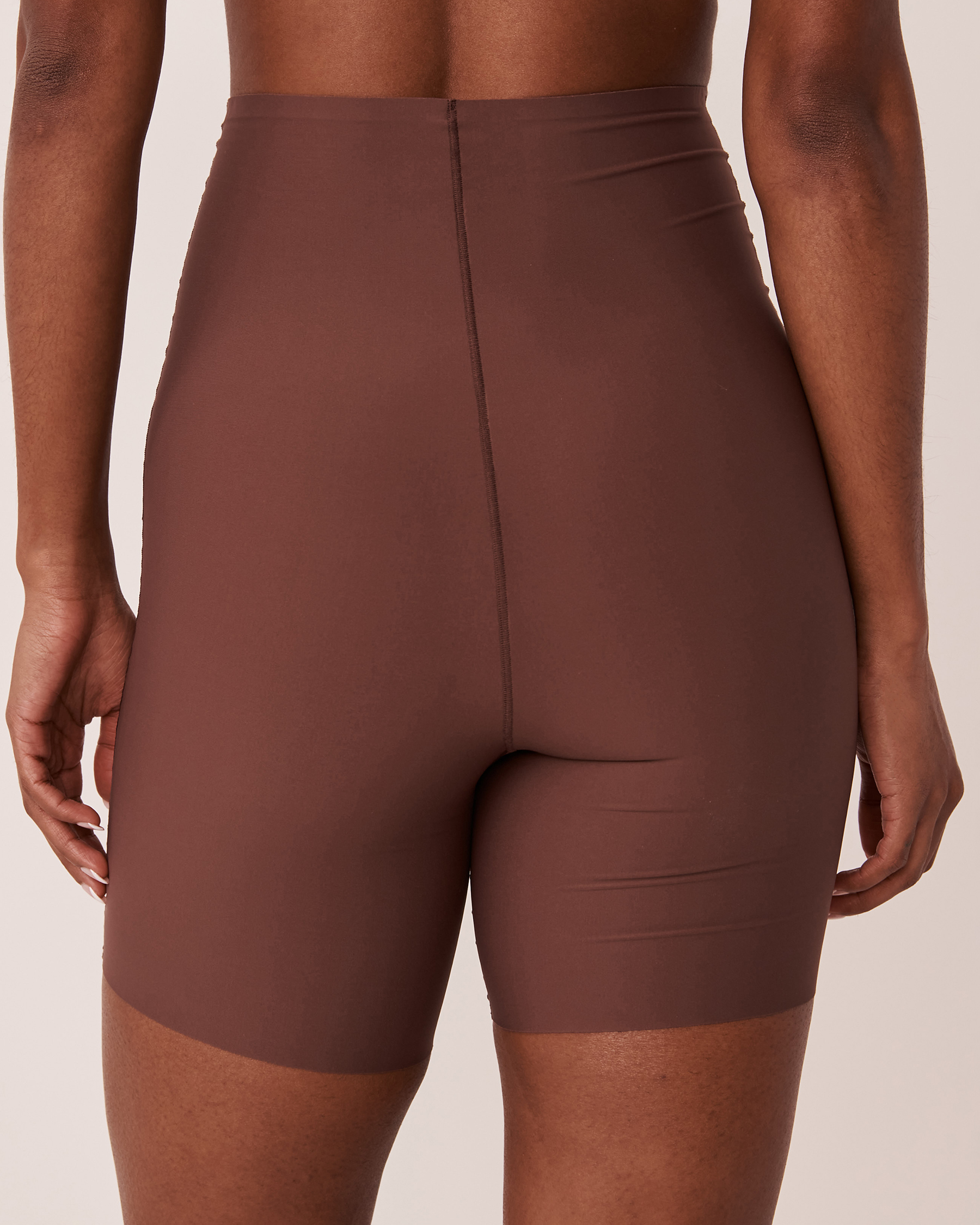 LA VIE EN ROSE Microfiber High Waist Shaping Shorts Smooth coffee 30200005 - View2