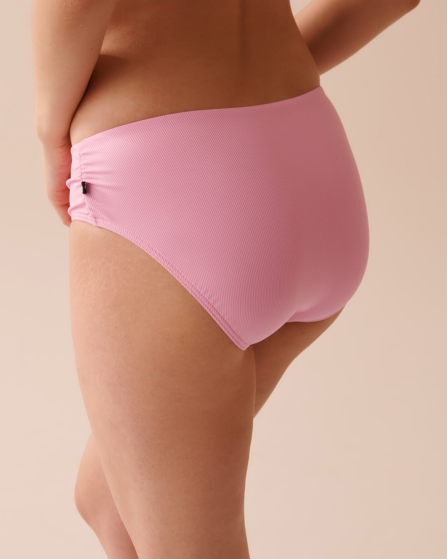 LA VIE EN ROSE AQUA PINK LEMONADE Recycled Fibers Mid Waist Bikini Bottom Pink Lemonade 70300598 - View2