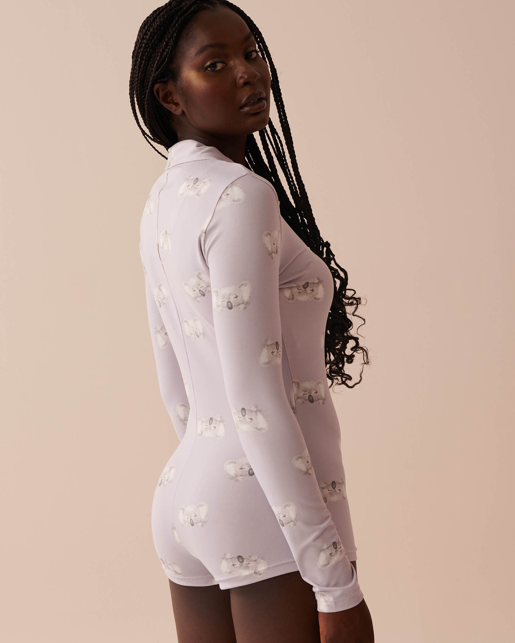 LA VIE EN ROSE Koala Print Super Soft Romper Koala Print 40300048 - View2