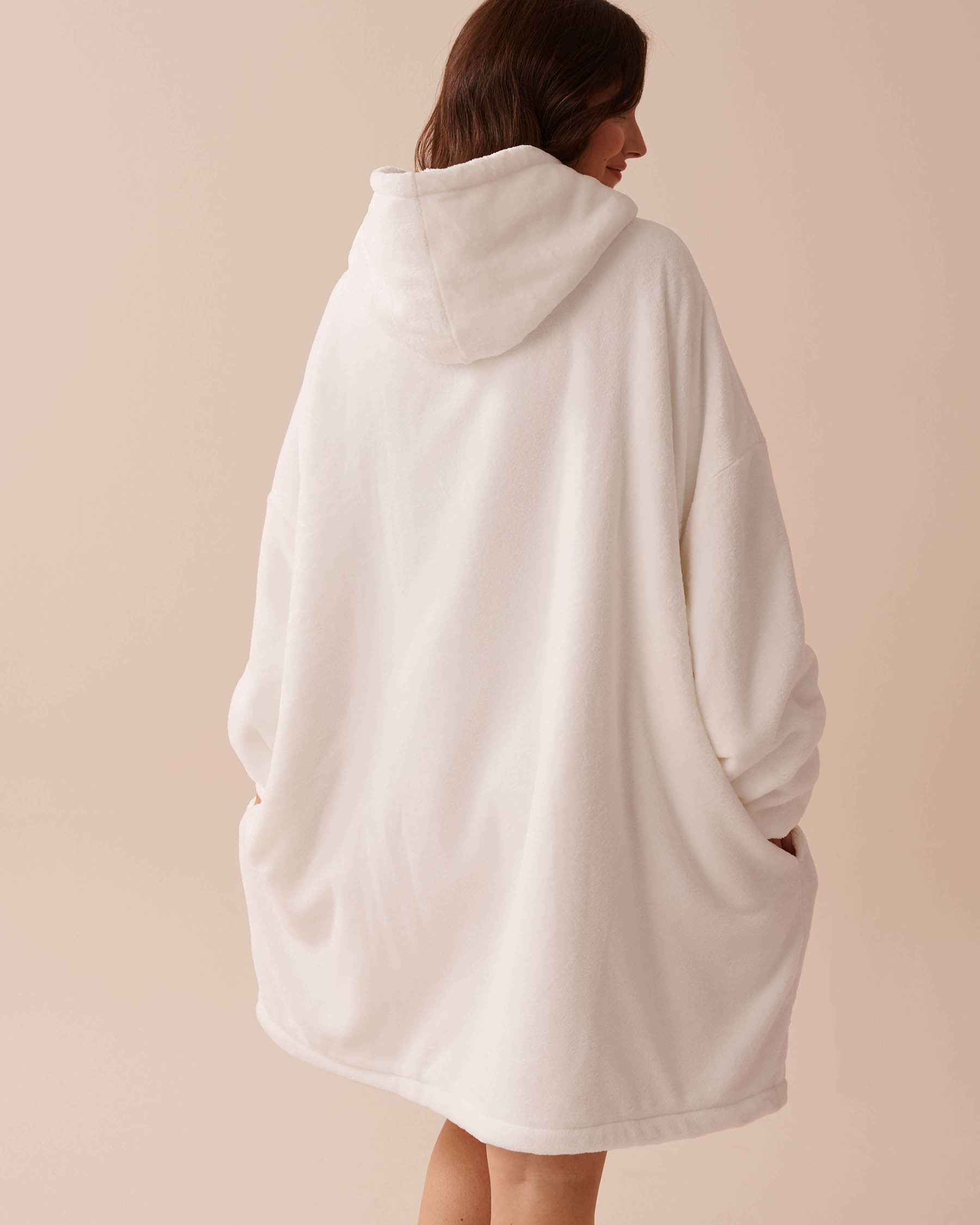 LA VIE EN ROSE Cute Koala Oversized Hoodie White 40700340 - View2