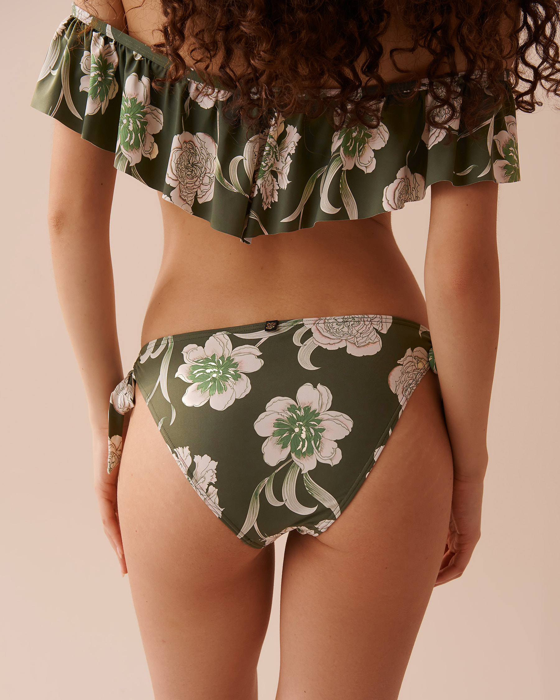LA VIE EN ROSE AQUA PROVENÇAL BOUQUET Side Tie Brazilian Bikini Bottom Provençal Bouquet 70300604 - View2