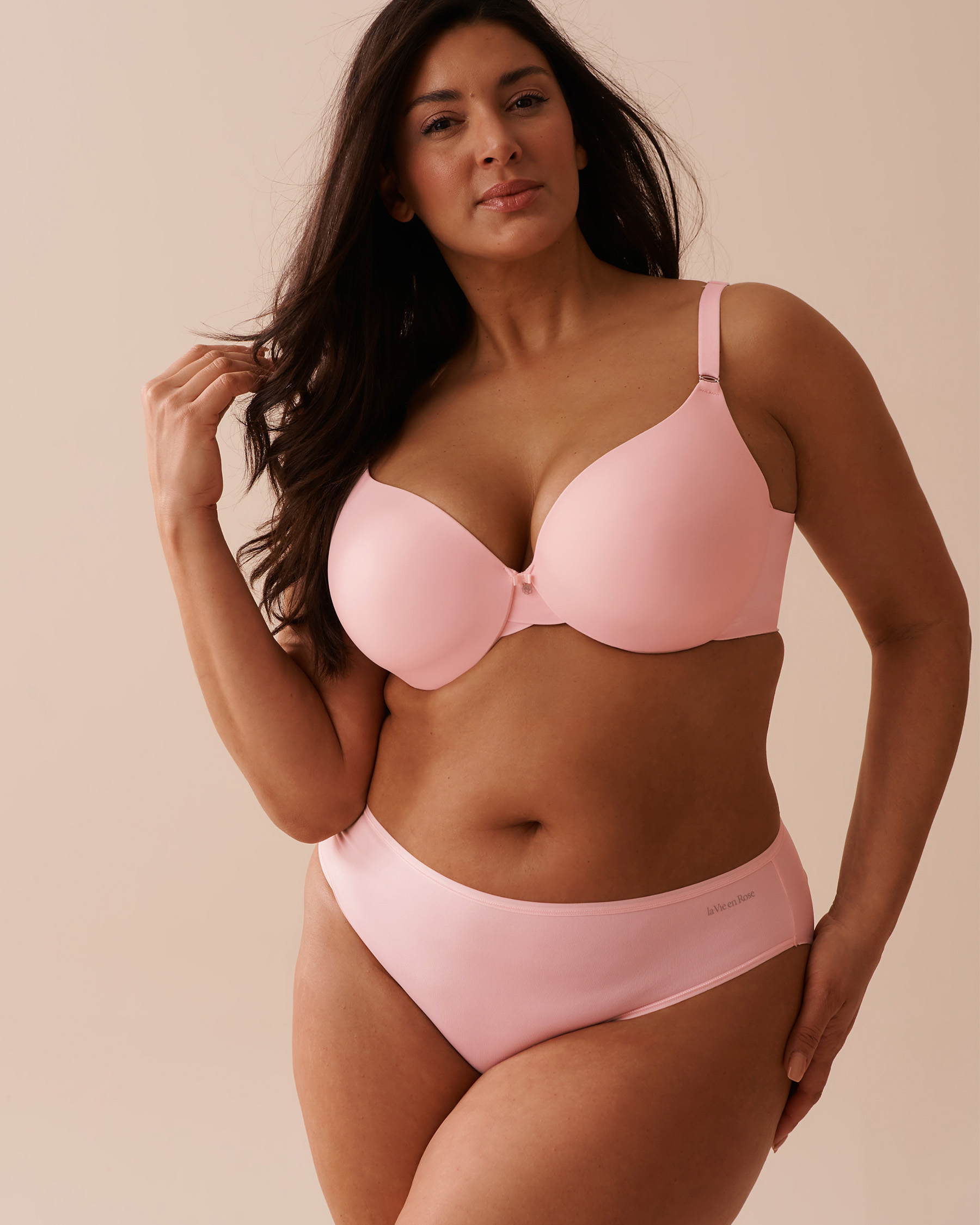 LA VIE EN ROSE Lightly Lined Sleek Back Bra Pink 169-113-1-00 - View2