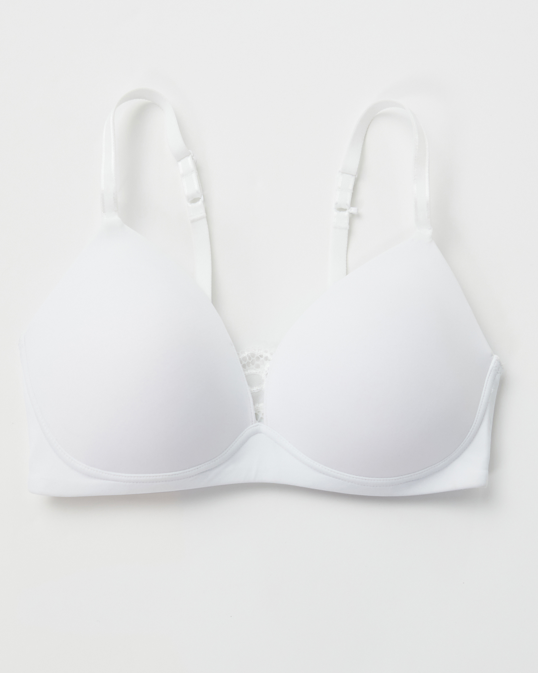 LA VIE EN ROSE Lightly Lined Wireless Mastectomy Bra White 389-110-4-00 - View2