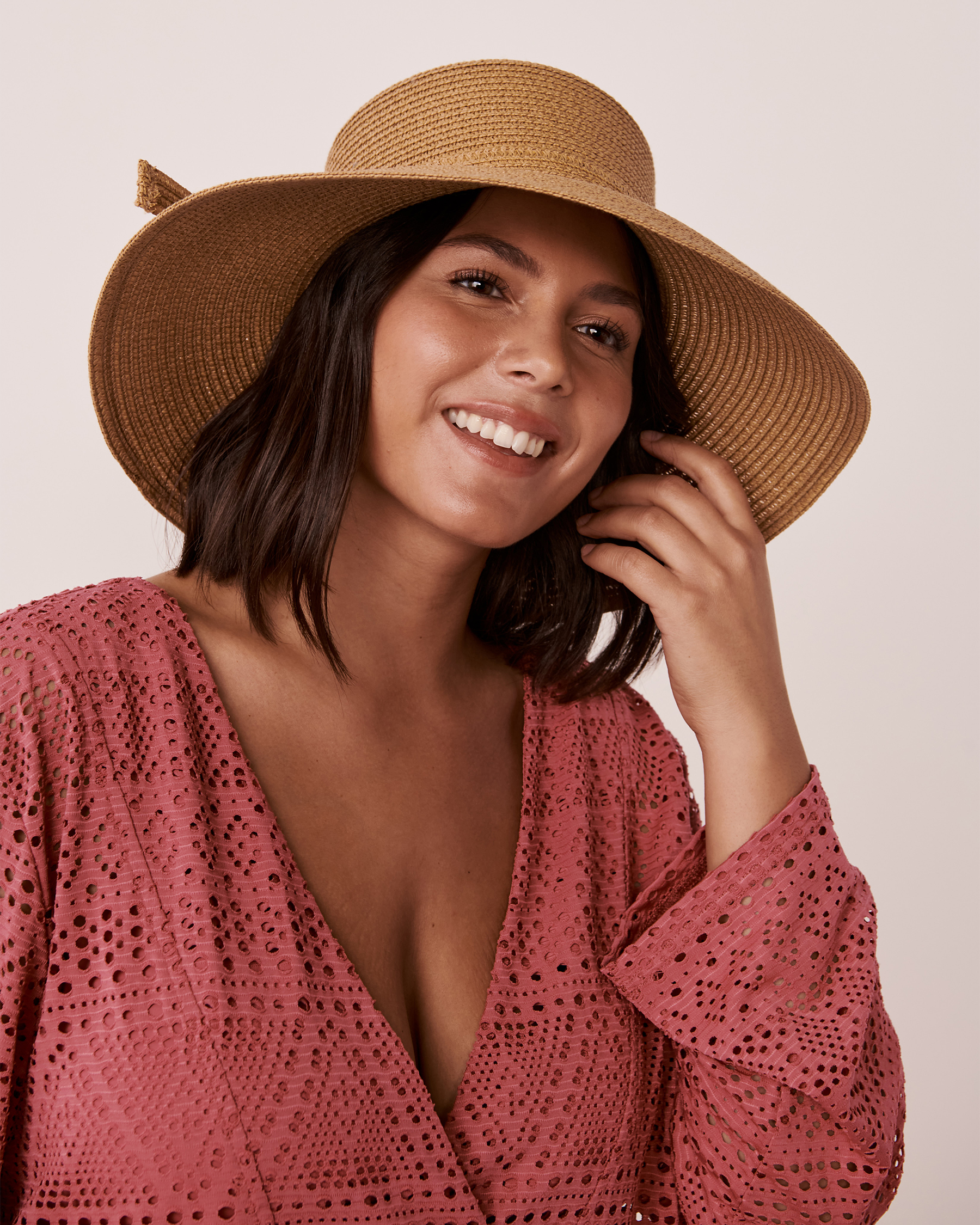 LA VIE EN ROSE AQUA Hampton Hat Natural 80500062 - View1