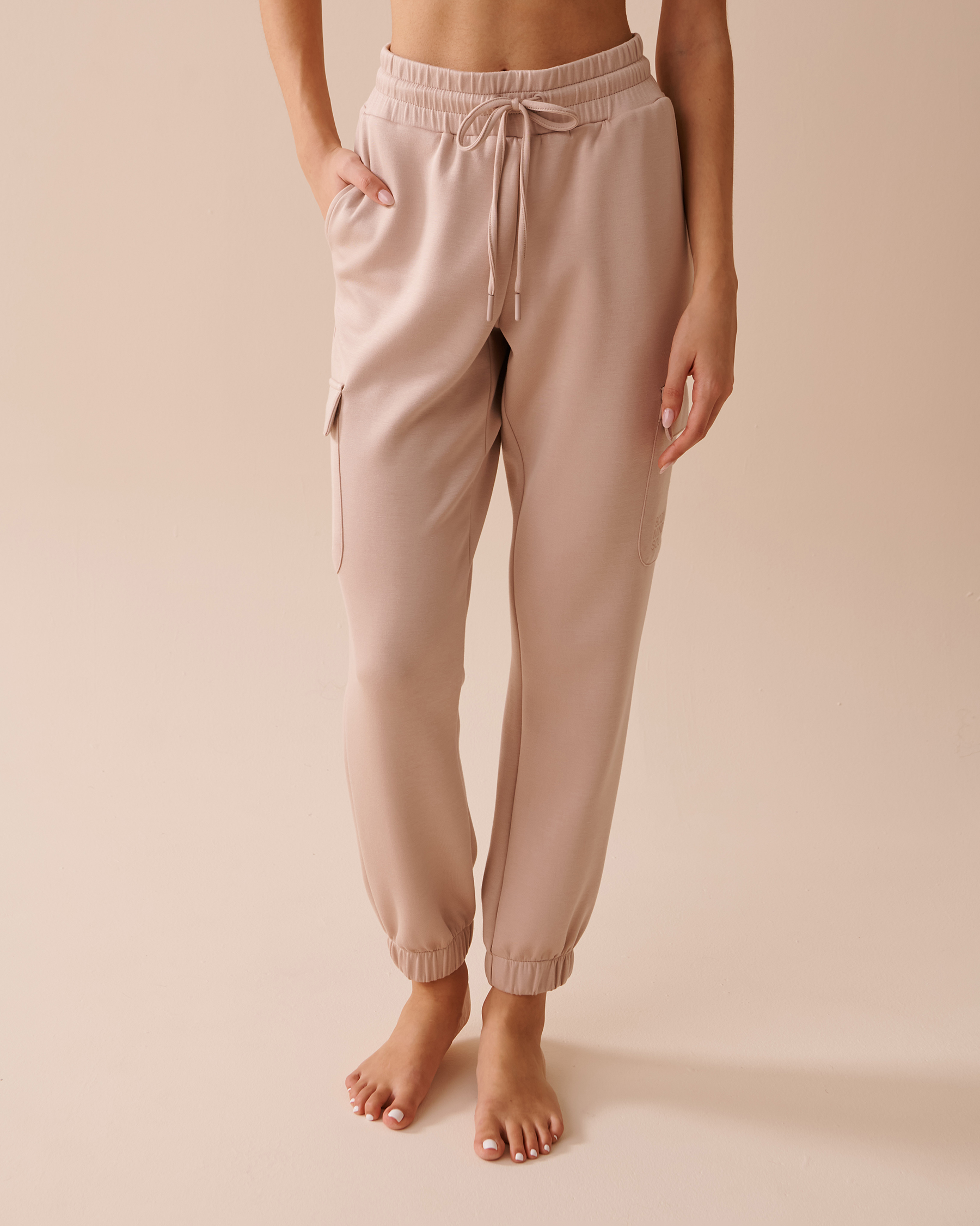 LA VIE EN ROSE Cargo Pants Beige 50200068 - View1