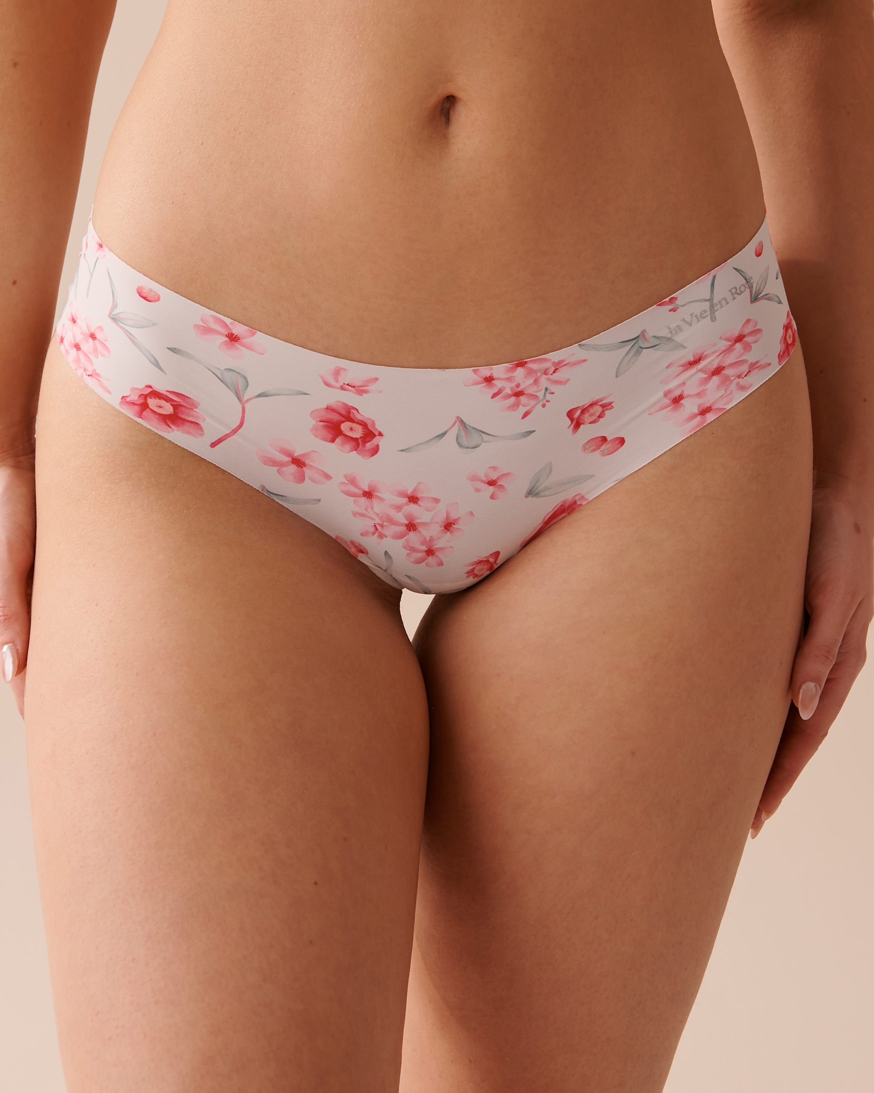 LA VIE EN ROSE Culotte cheeky microfibre invisible Jardin de fleurs roses 20200481 - View1